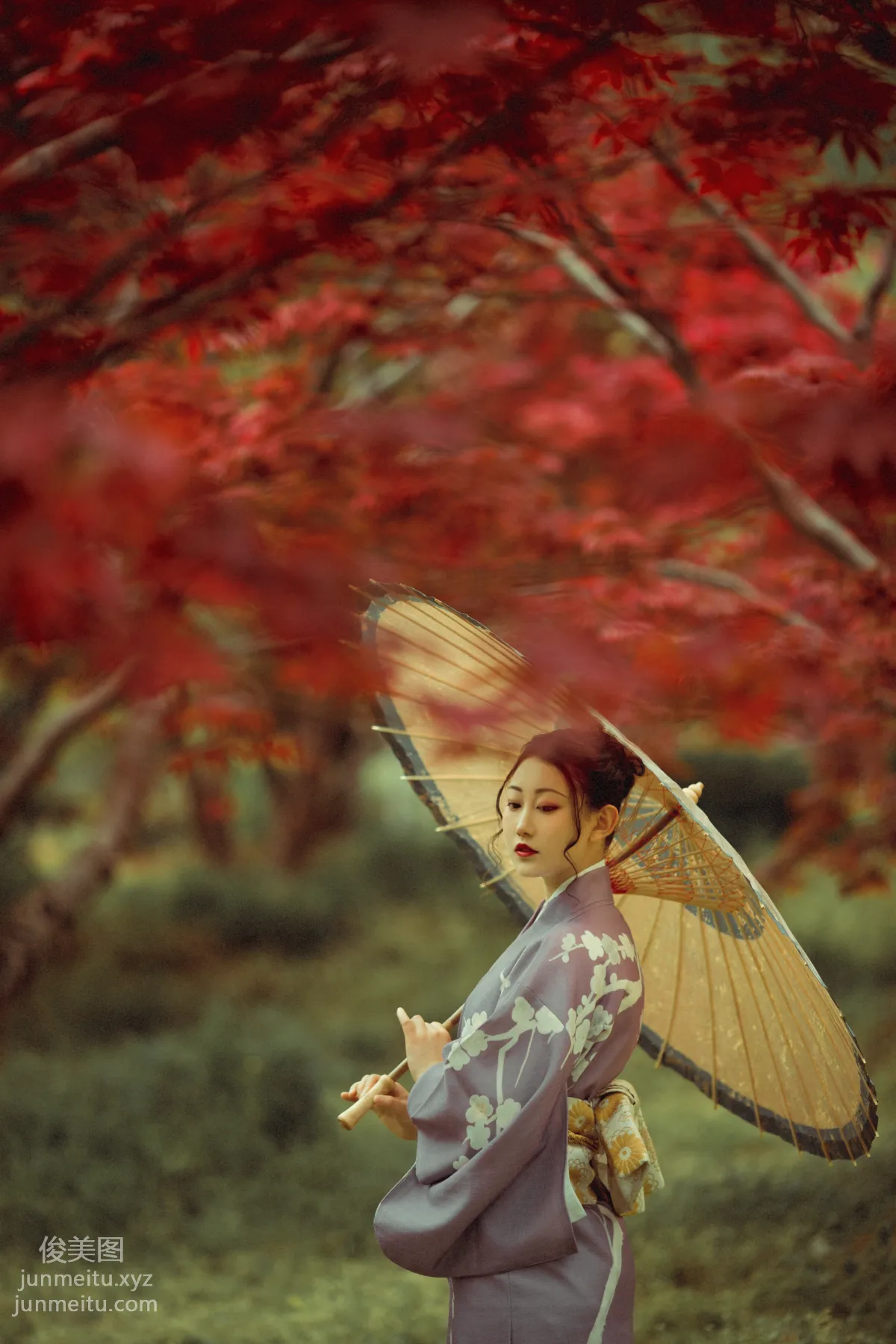 [YiTuYu] 2021.09.02 Deep in the Red Leaves, Mei Fannao photo 22