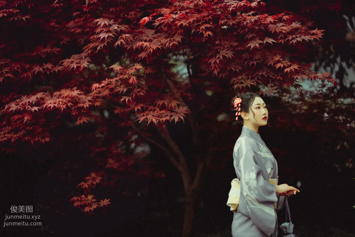 [YiTuYu] 2021.09.02 Deep in the Red Leaves, Mei Fannao photo 23