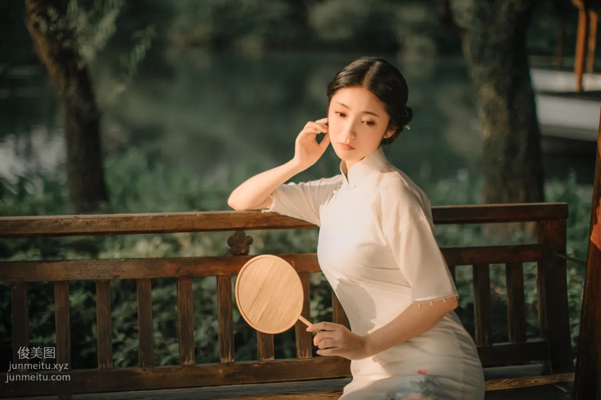[YiTuYu] 2021.10.25 Willow Catkin Qipao Xiao Wennuan photo 4