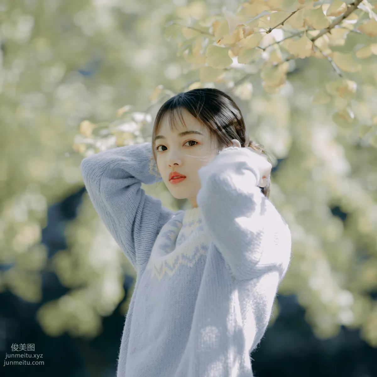 [YiTuYu] 2021.12.23 Blue Ginkgo Yiya Yiya Yo photo 2