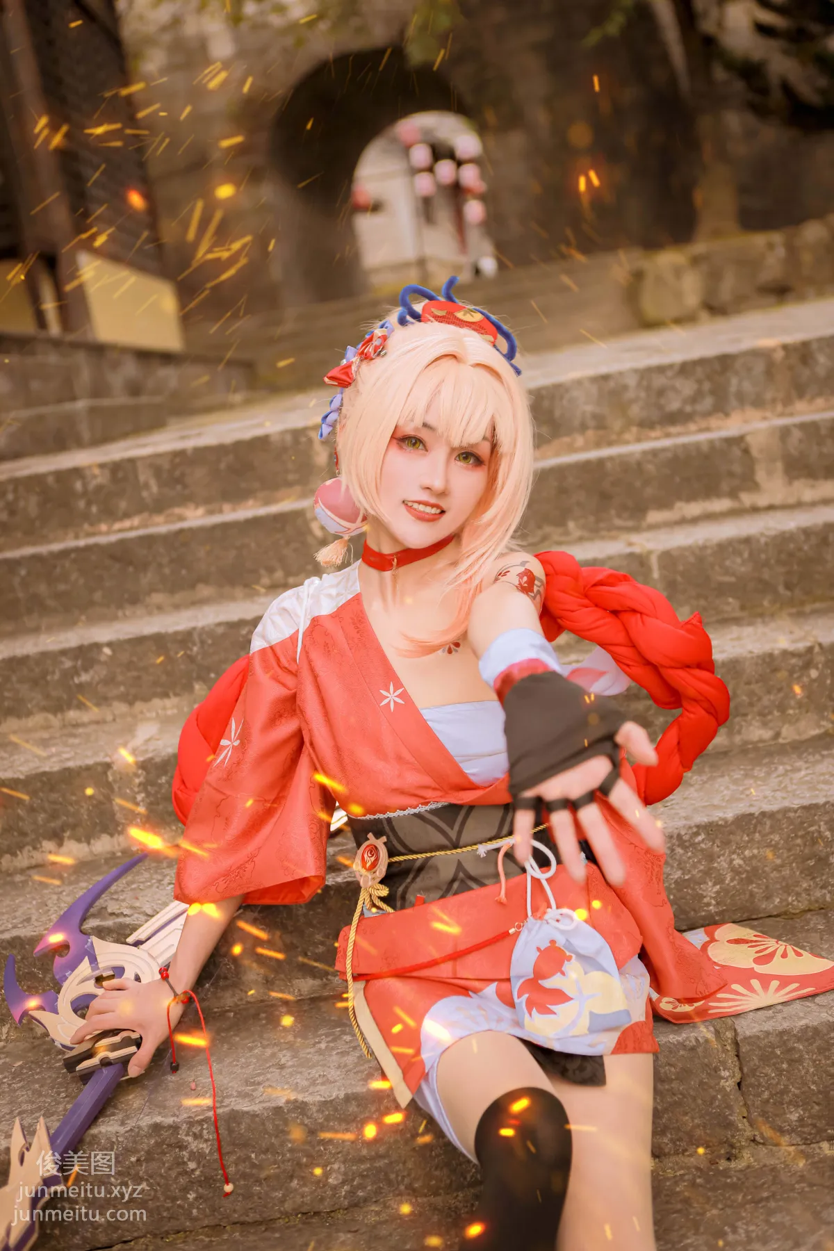 [YiTuYu] 2022.02.04 Genshin Impact Yoimiya COS Xiao Long photo 9