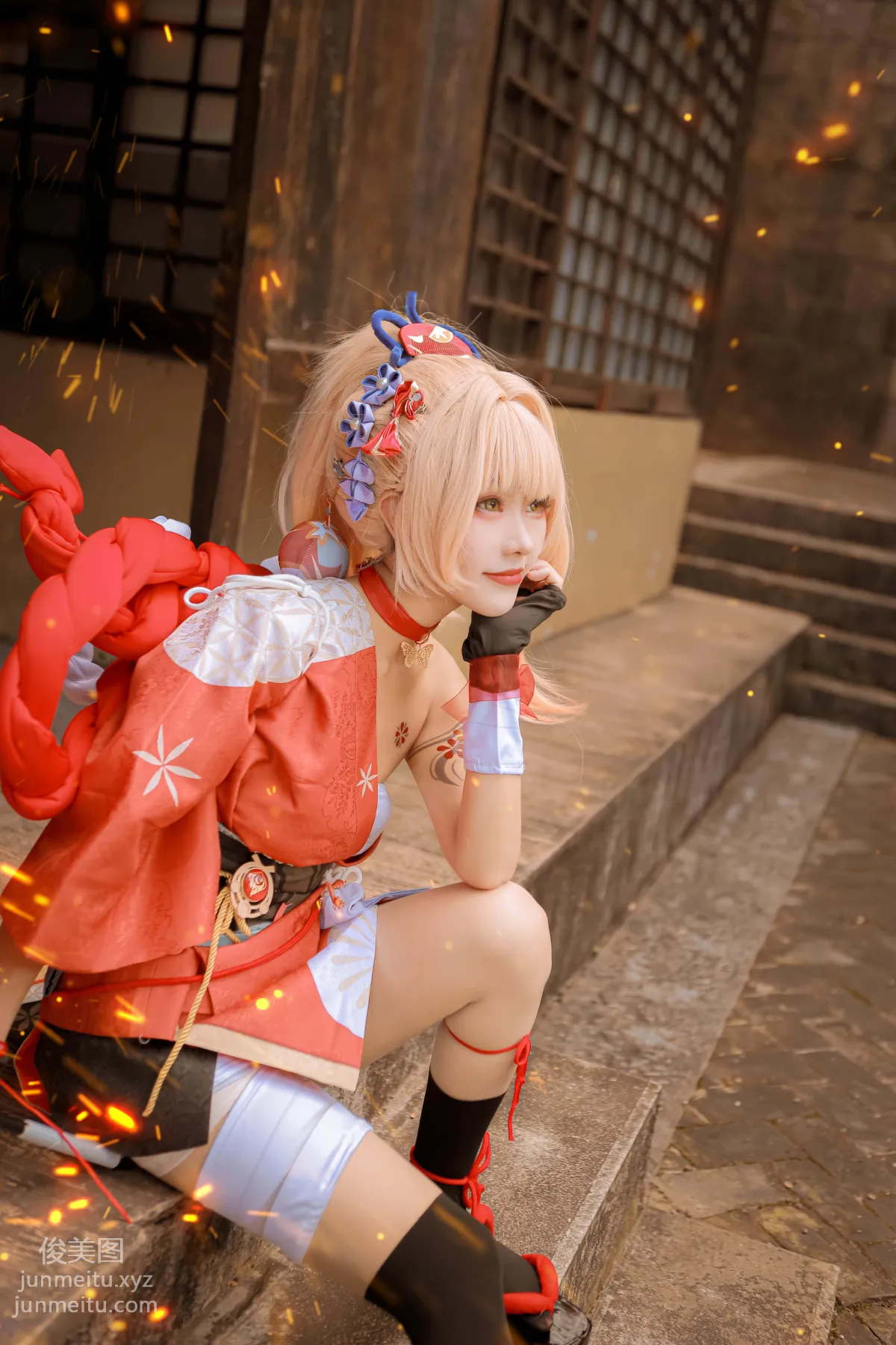 [YiTuYu] 2022.02.04 Genshin Impact Yoimiya COS Xiao Long photo 18
