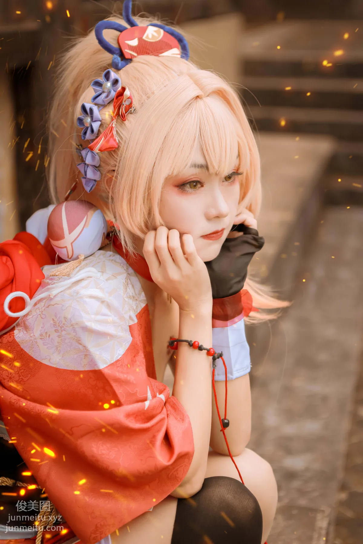 [YiTuYu] 2022.02.04 Genshin Impact Yoimiya COS Xiao Long photo 20