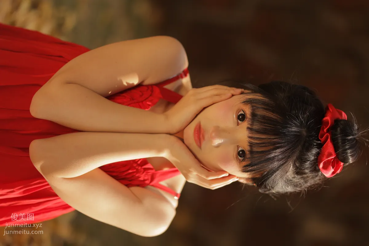 [YiTuYu] 2022.02.16 A Touch of Red in Winter Zhouxiao Tuya photo 36