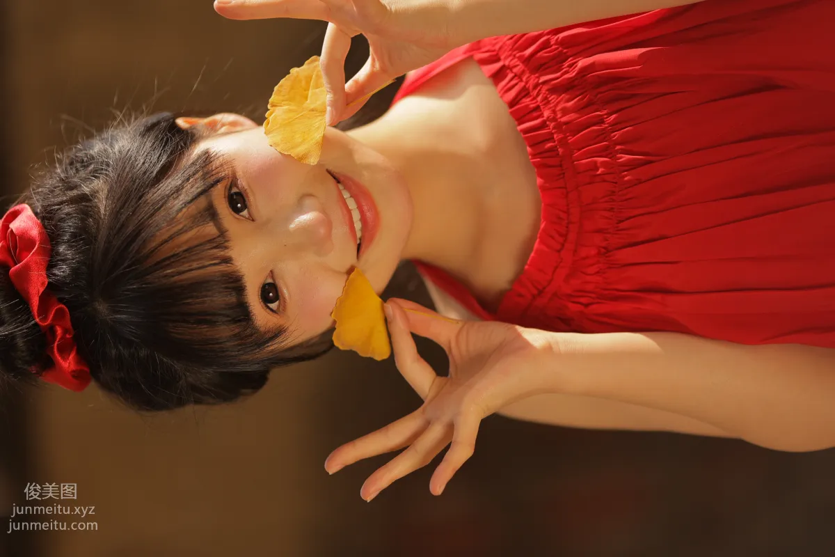 [YiTuYu] 2022.02.16 A Touch of Red in Winter Zhouxiao Tuya photo 39