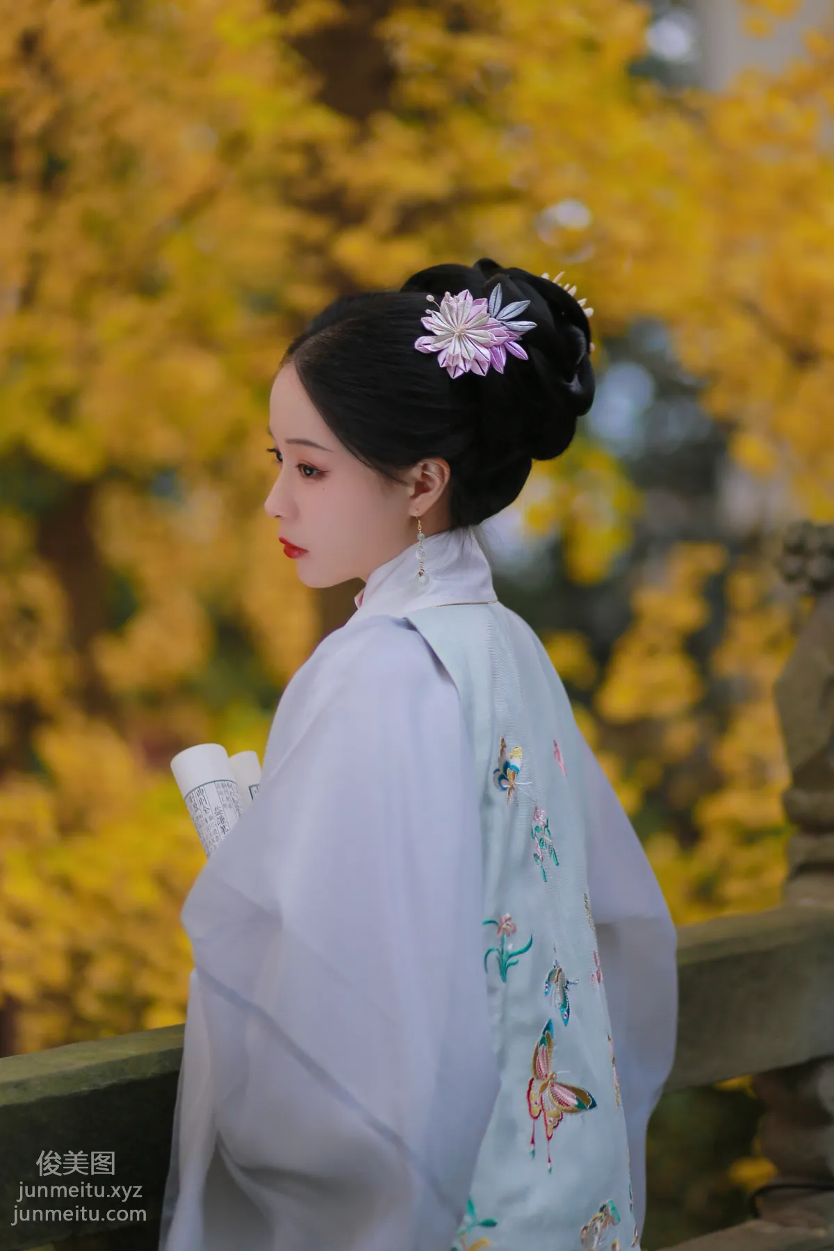 [YiTuYu] 2022.02.17 Ginkgo Song Huaze Ruanruan photo 9