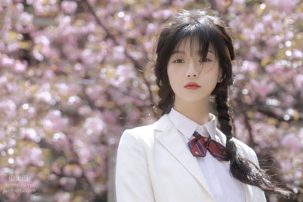 [YiTuYu] 2022.05.21 A Tree of Blooming Cherry Blossoms, Nie Shisan photo 21