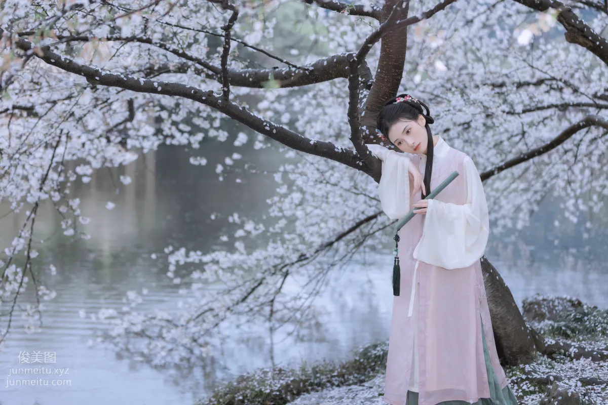 [YiTuYu] 2022.05.25 Rain Cherry Blossoms Mou Xiaoyao photo 41