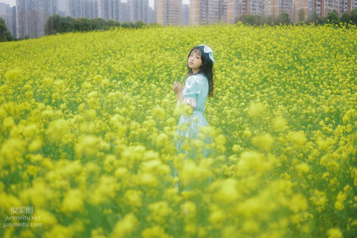 [YiTuYu] 2022.05.26 Yellow Flower Sea Qianqian photo 16