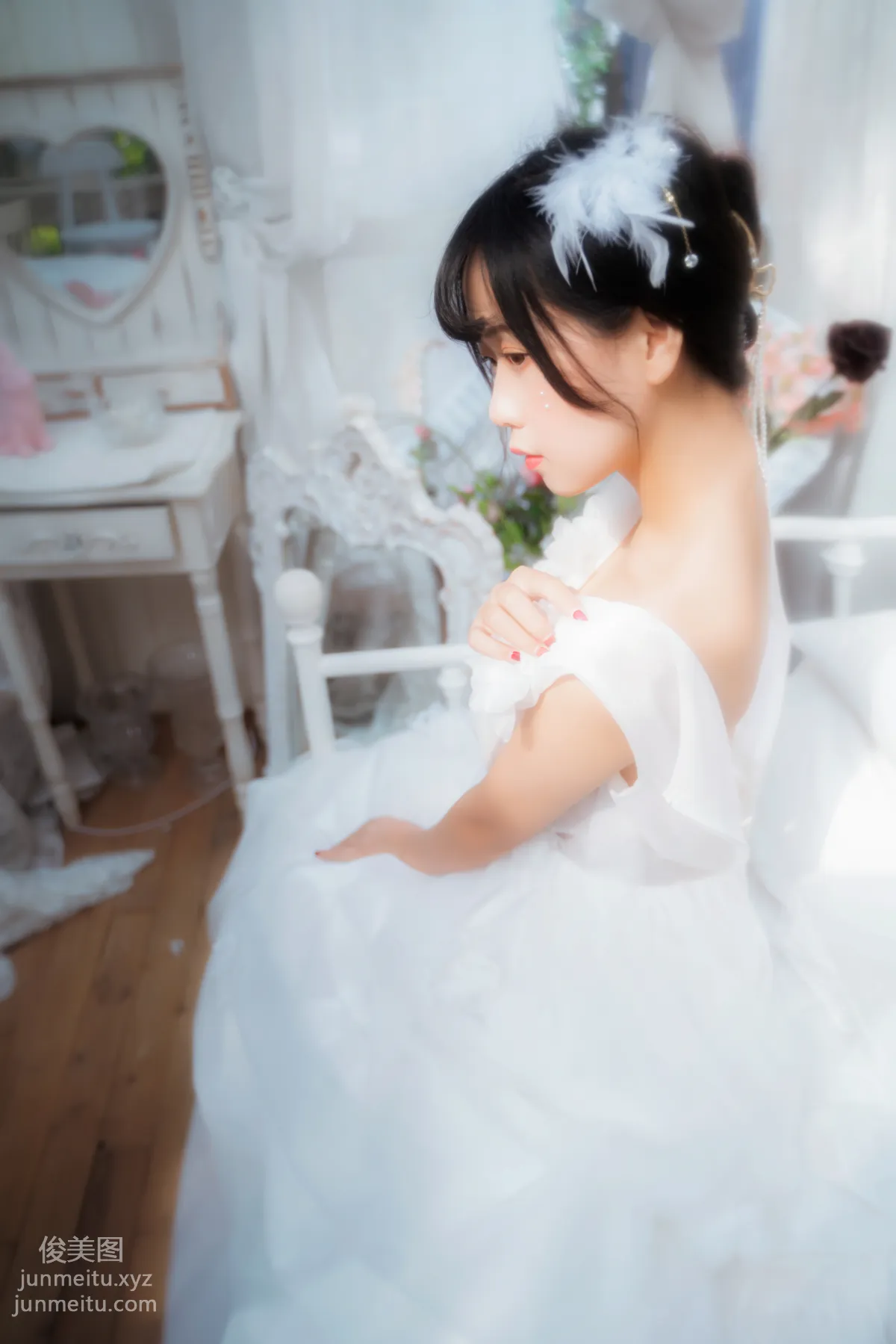 [YiTuYu] 2022.05.28 Pure White Bride Mengyaer o0 photo 31
