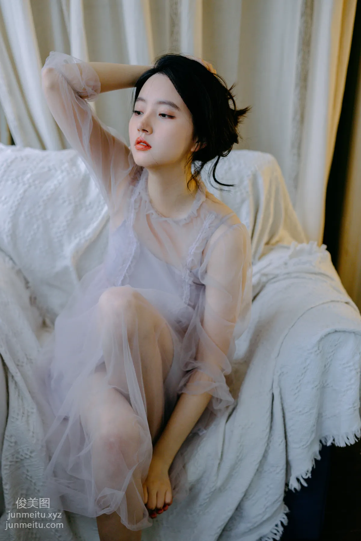 [YiTuYu] 2022.06.22 Purple Gauze Youling Huzi photo 15
