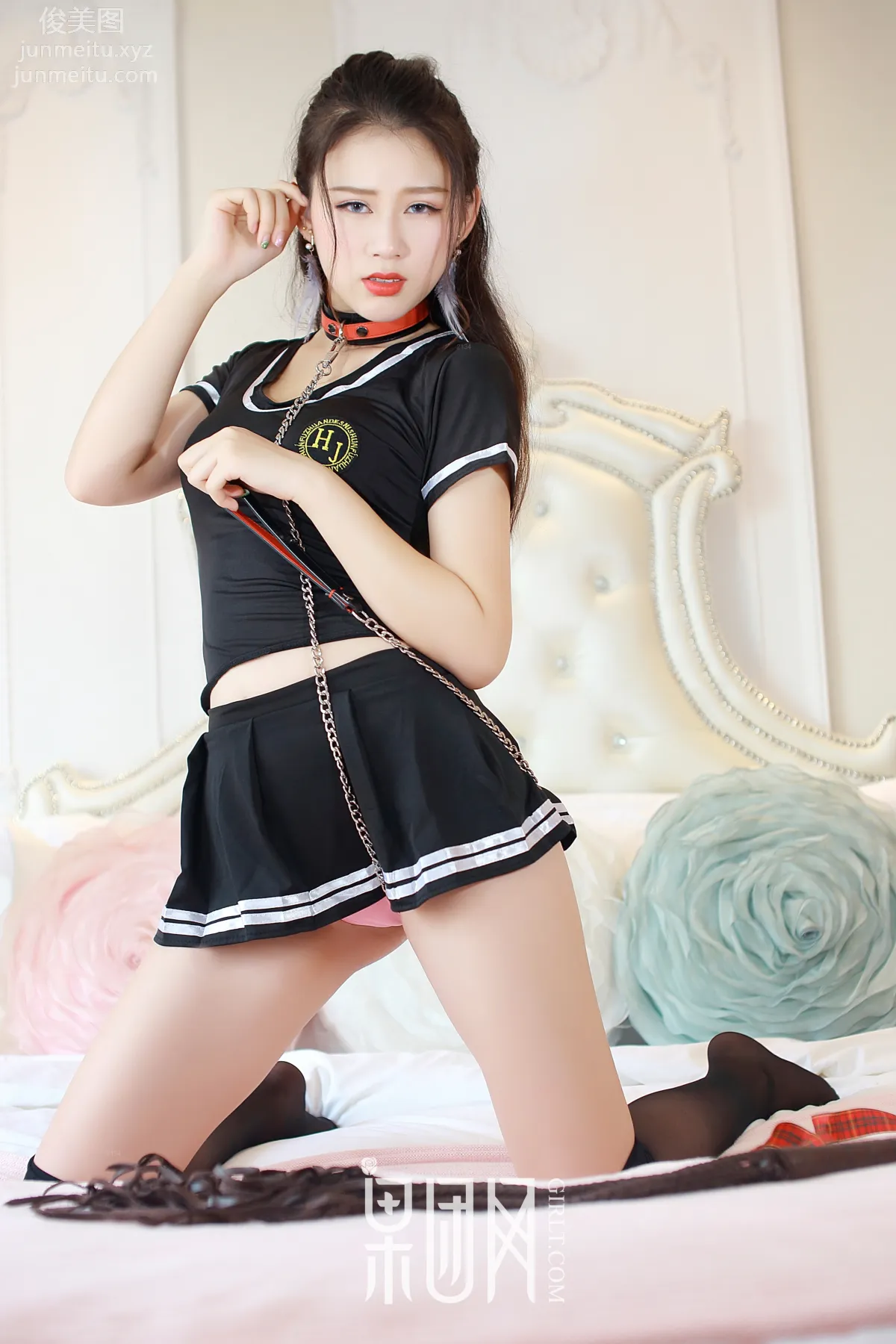 [Girlt] 2018.04.25 No.144 Bondage, Black Stockings, Cutout photo 11