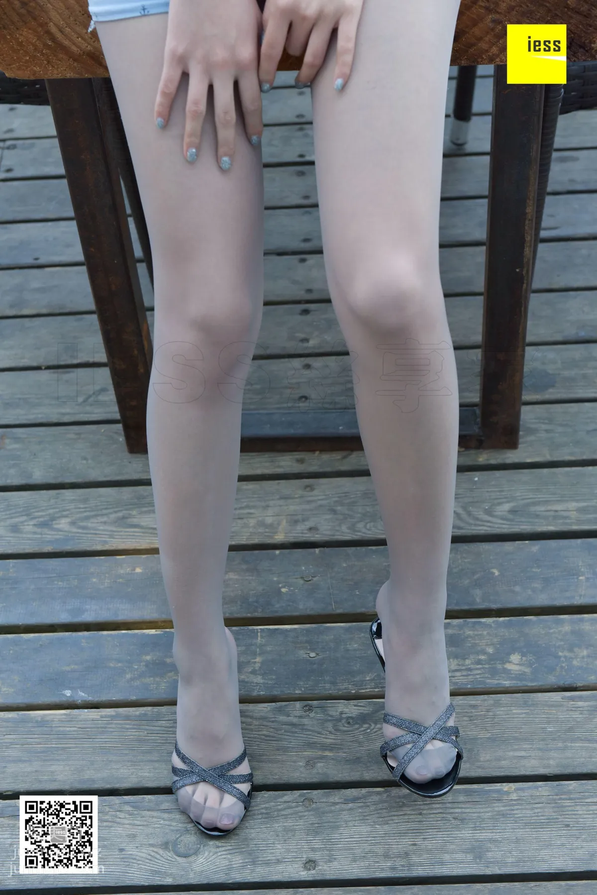 [IESS] 2018.12.05 Silk Enjoyer 374: Qiqi's Reinforced Toe Gray Stockings Qiqi [86P] photo 56