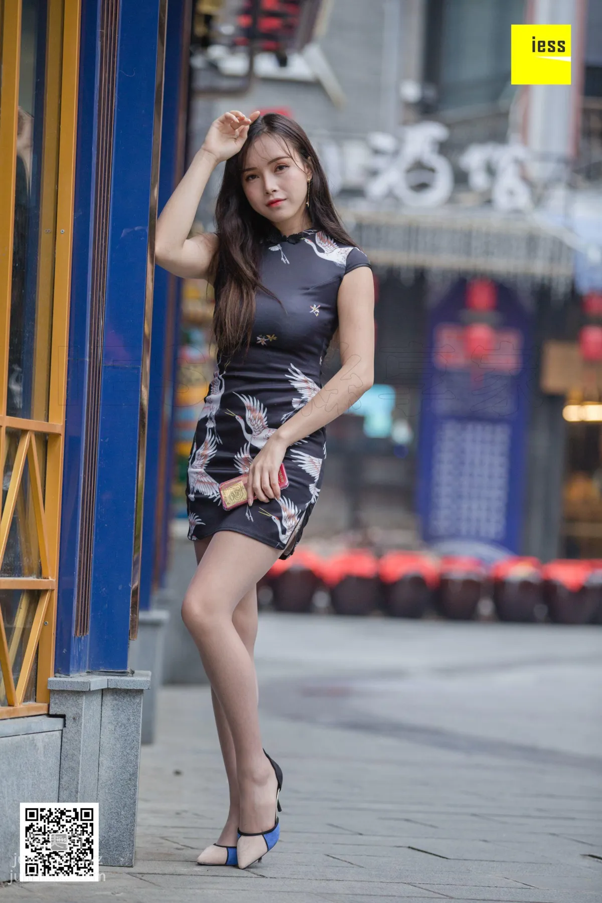 [IESS] 2019.01.29 Silk Enjoyer 411: Xiao Yu's Street Snap Qipao Show Xiao Yu [86P] photo 29