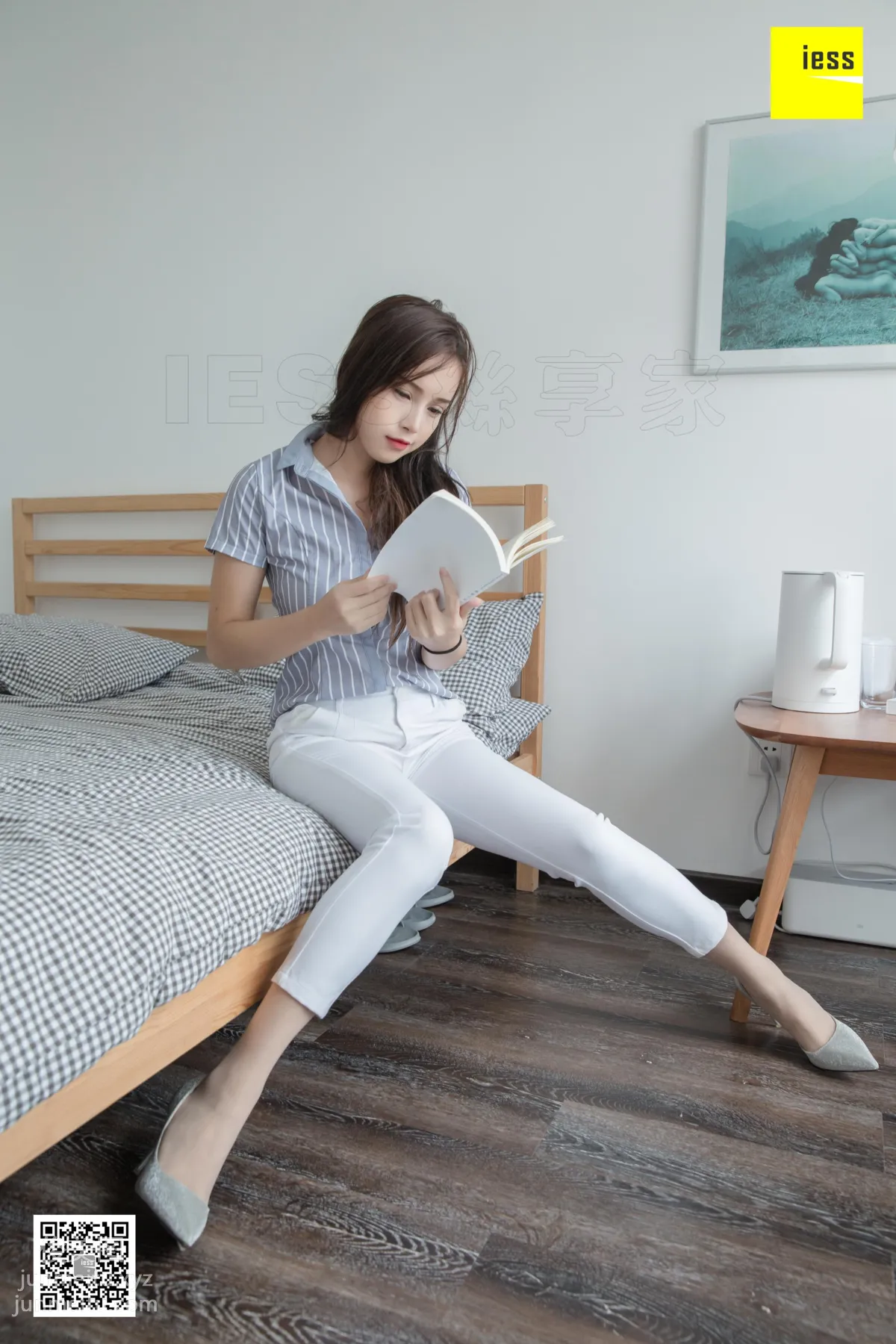 [IESS] 2019.03.11 Si Xiang Jia 438: Xiao Yu's OL White Trousers, Xiao Yu [95P] photo 40