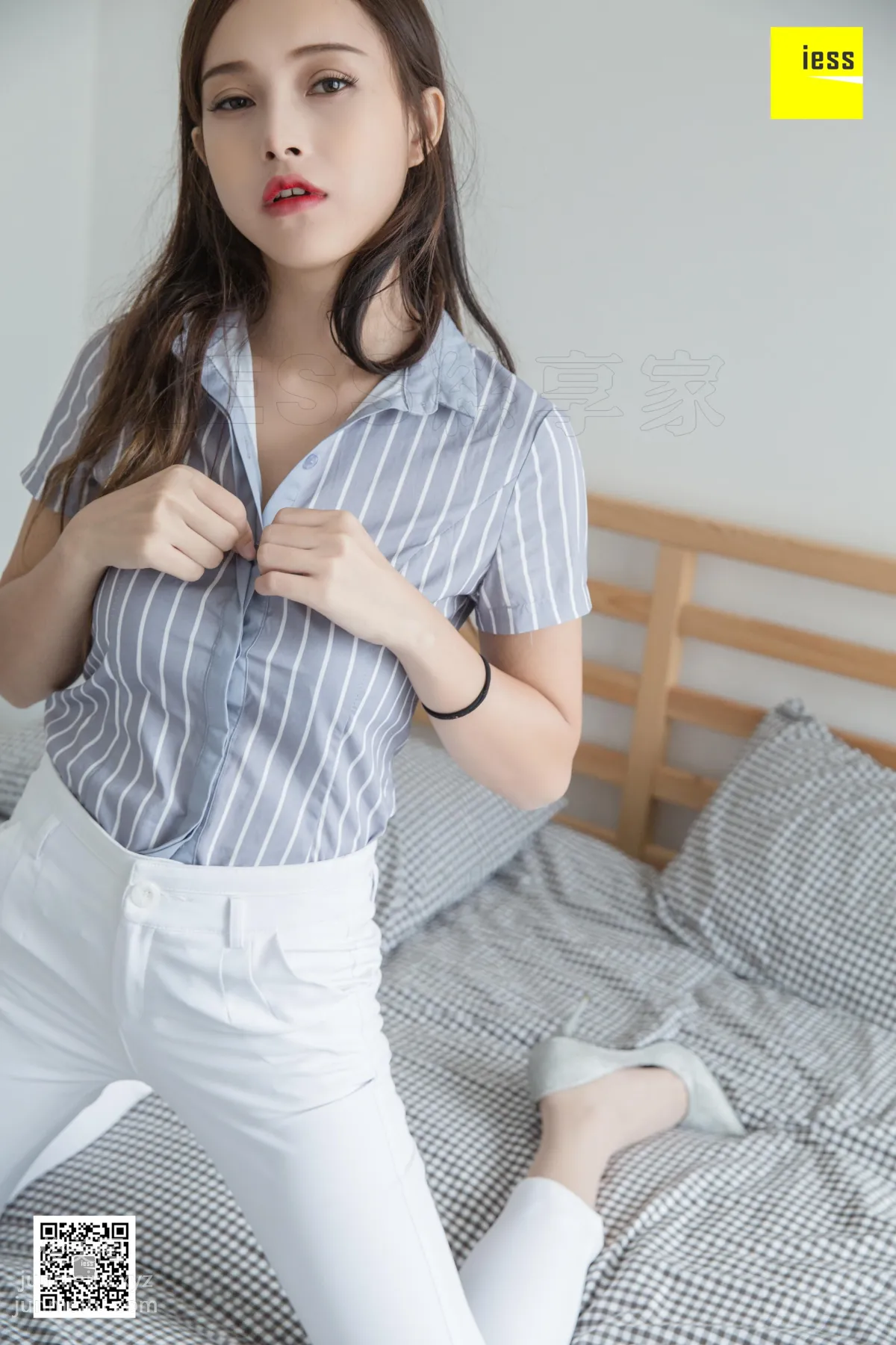 [IESS] 2019.03.11 Si Xiang Jia 438: Xiao Yu's OL White Trousers, Xiao Yu [95P] photo 72