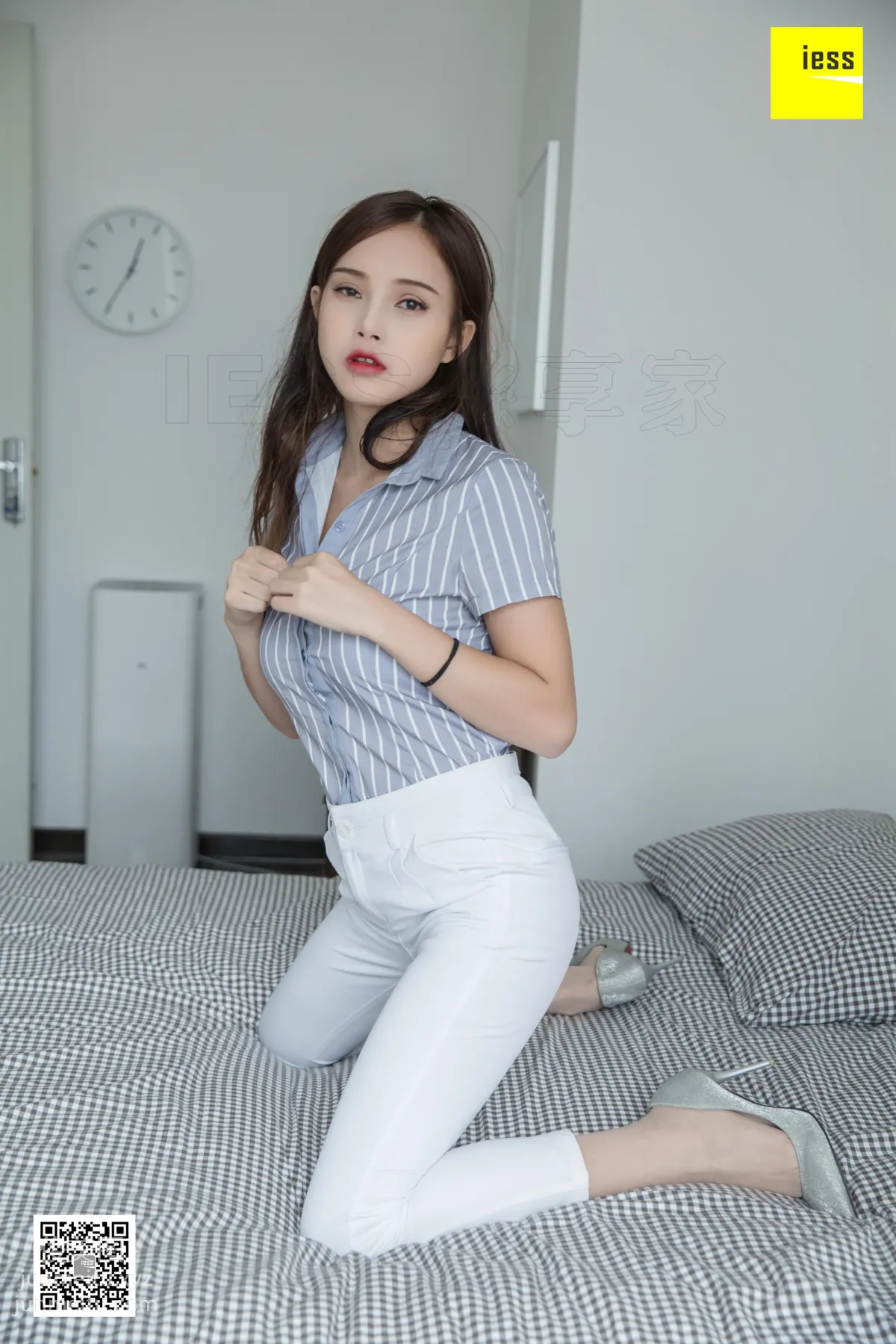 [IESS] 2019.03.11 Si Xiang Jia 438: Xiao Yu's OL White Trousers, Xiao Yu [95P] photo 73
