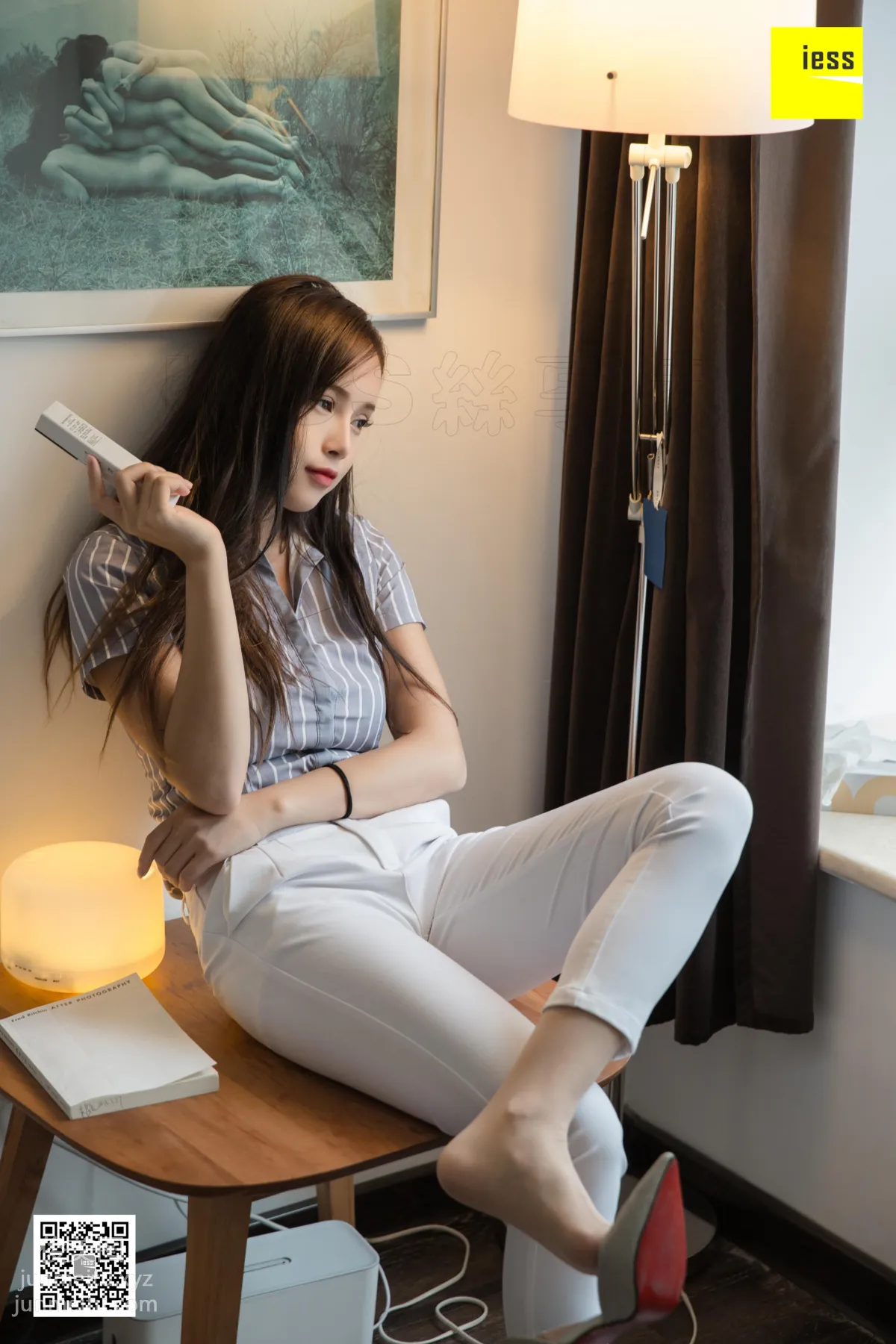 [IESS] 2019.03.11 Si Xiang Jia 438: Xiao Yu's OL White Trousers, Xiao Yu [95P] photo 82