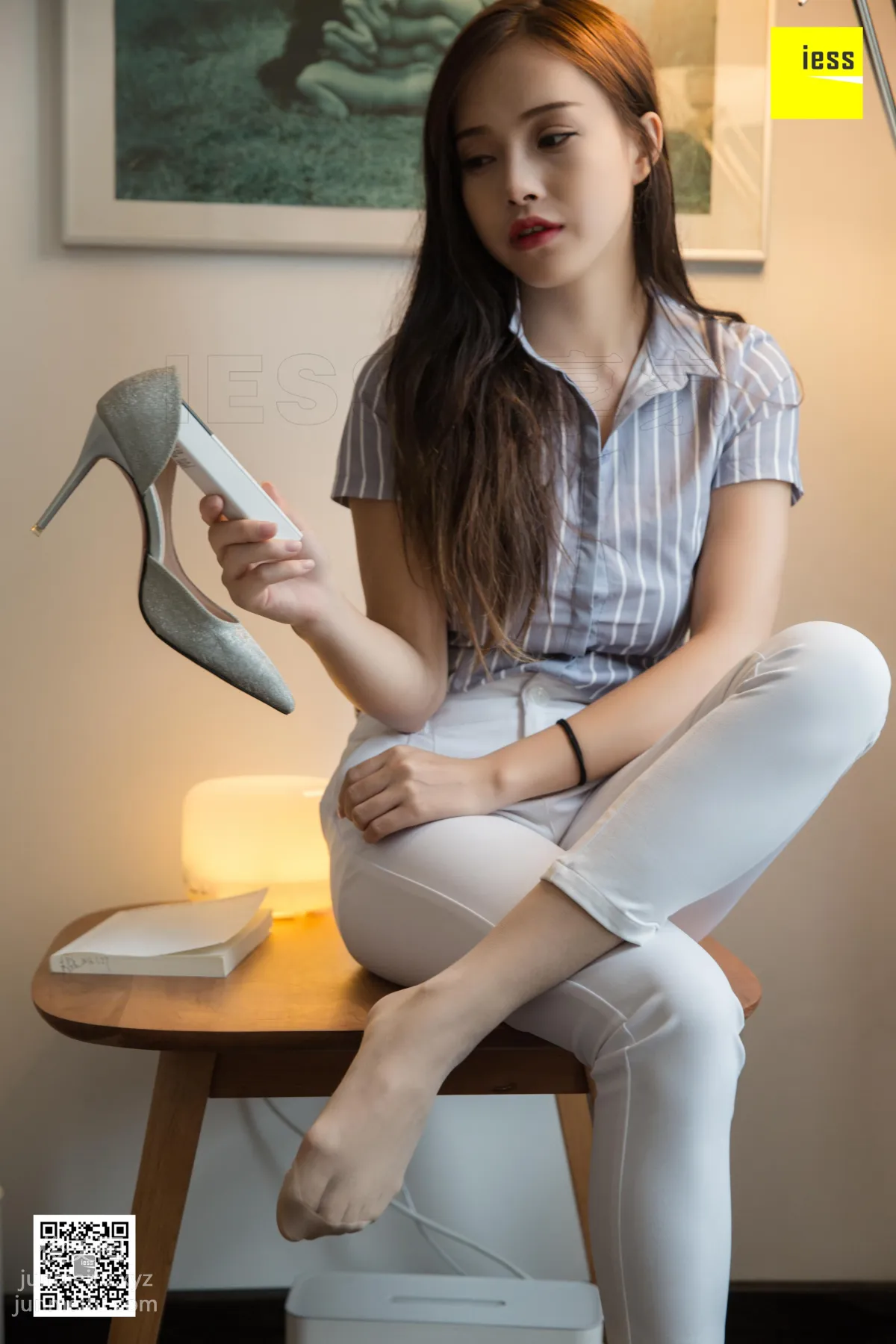 [IESS] 2019.03.11 Si Xiang Jia 438: Xiao Yu's OL White Trousers, Xiao Yu [95P] photo 86