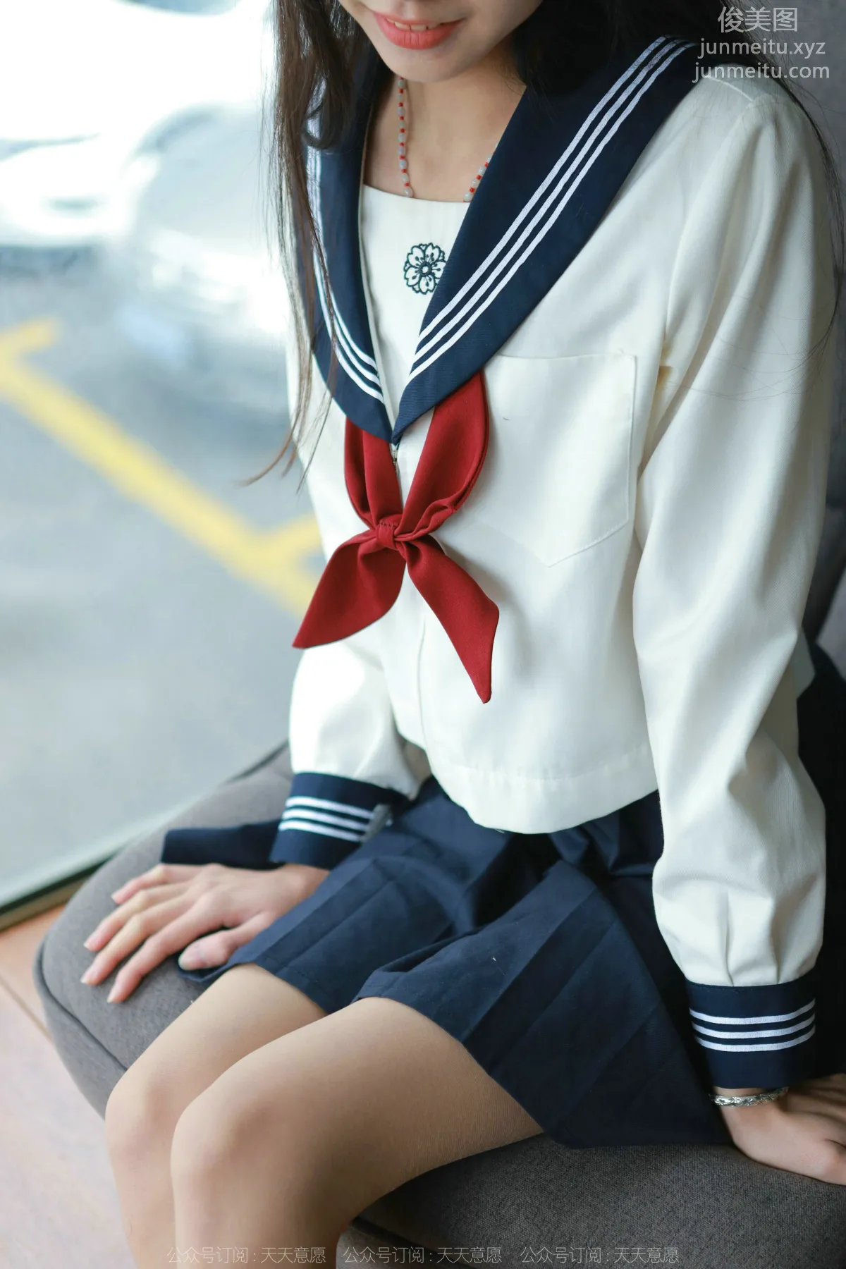 [IESS] 2022.03.03 Silk Enjoyer 1018: Tuan Tuan, Cute JK Outfit [82P] photo 4