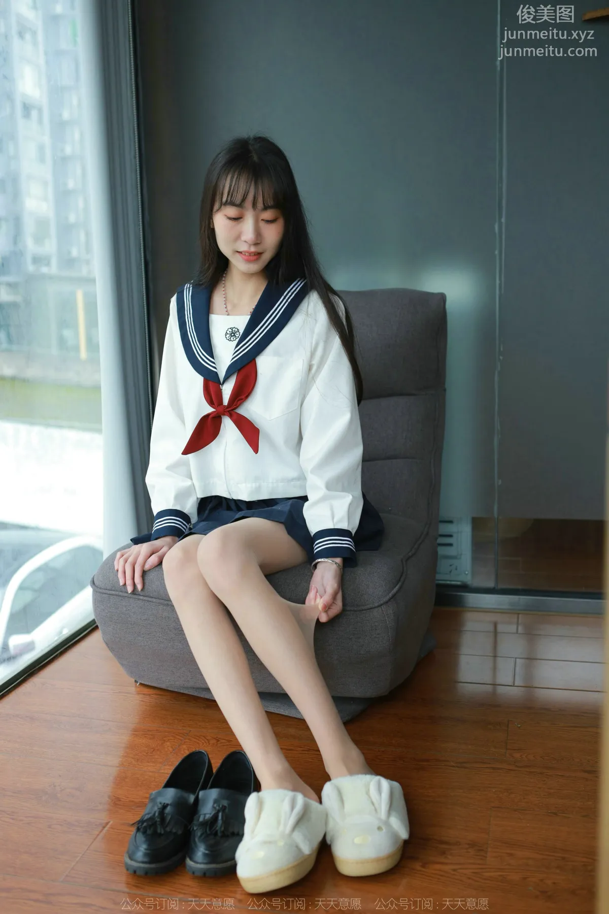 [IESS] 2022.03.03 Silk Enjoyer 1018: Tuan Tuan, Cute JK Outfit [82P] photo 8