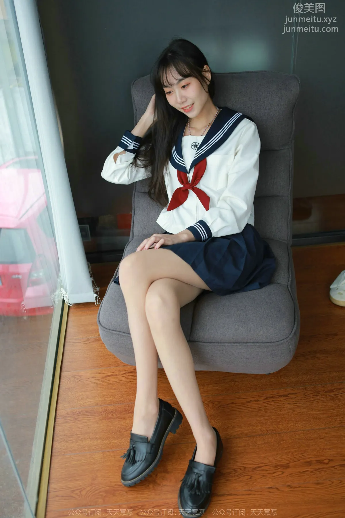 [IESS] 2022.03.03 Silk Enjoyer 1018: Tuan Tuan, Cute JK Outfit [82P] photo 45