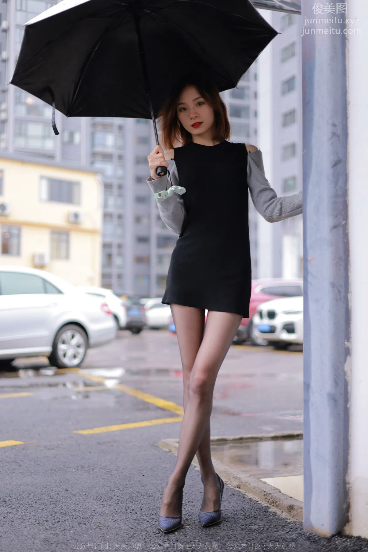 [IESS] 2022.04.06 Silk Enjoyer 1051: Xiao Liu, Black Stockings in the Rain photo 56