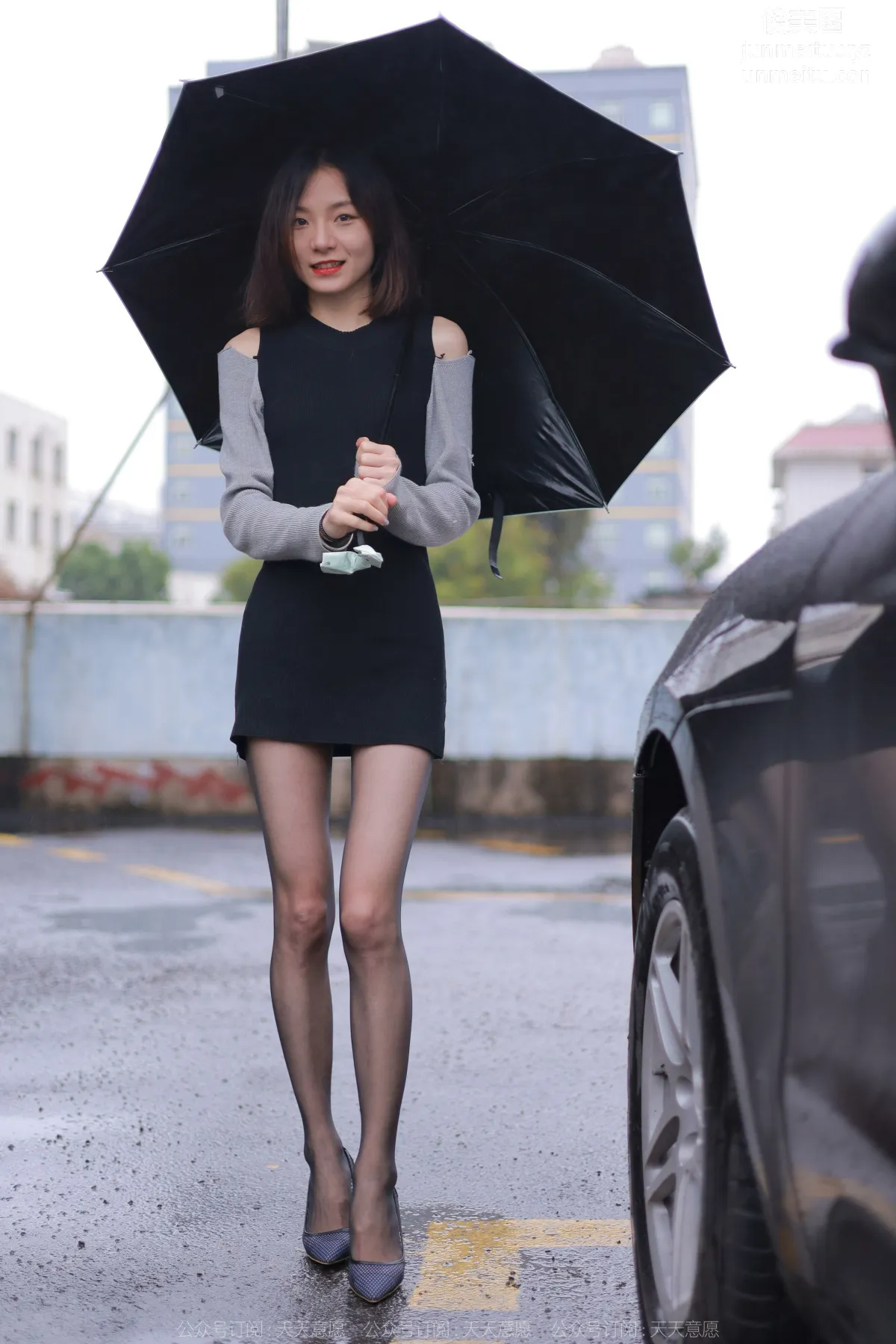 [IESS] 2022.04.06 Silk Enjoyer 1051: Xiao Liu, Black Stockings in the Rain photo 65
