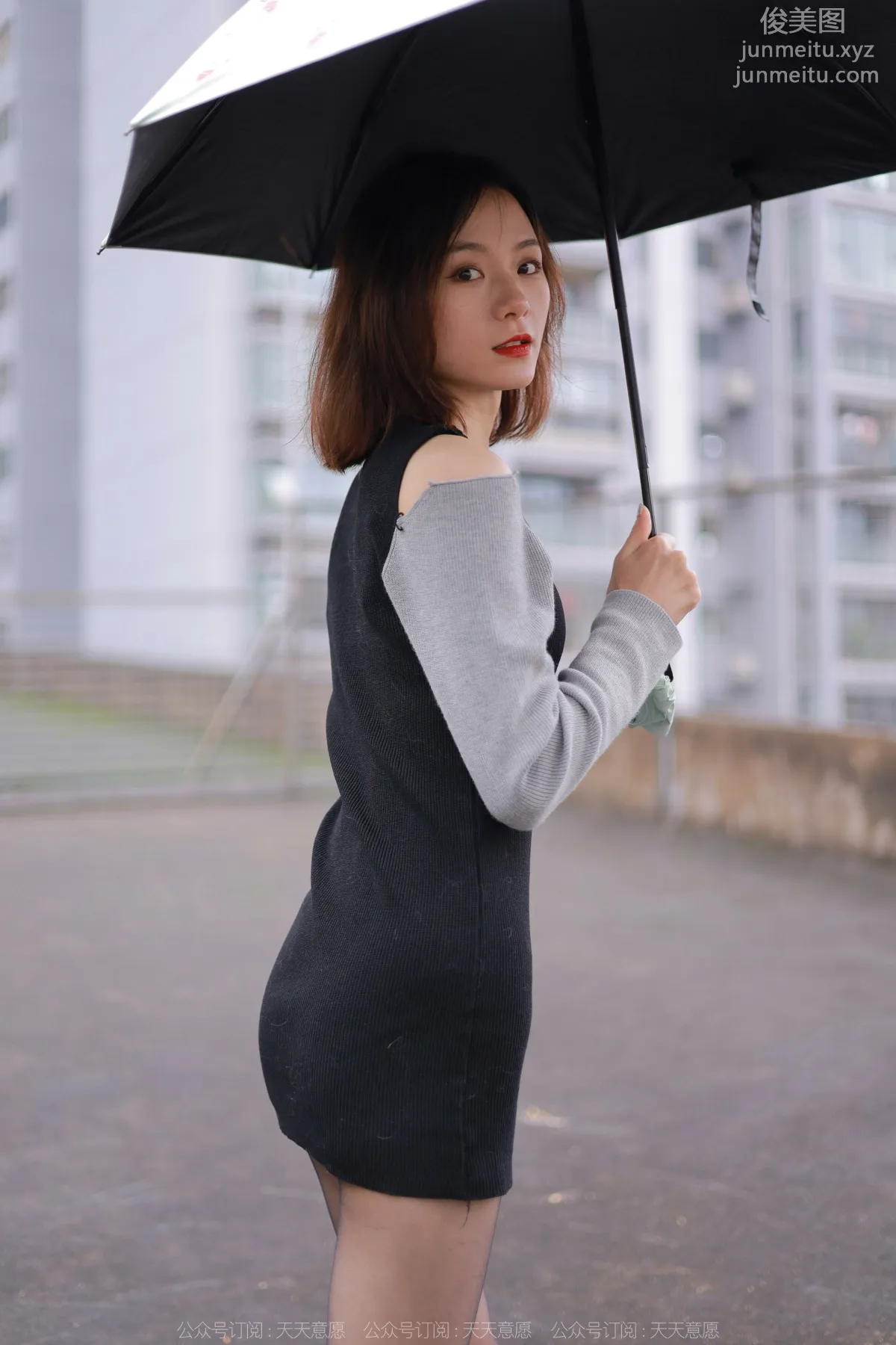[IESS] 2022.04.06 Silk Enjoyer 1051: Xiao Liu, Black Stockings in the Rain photo 67