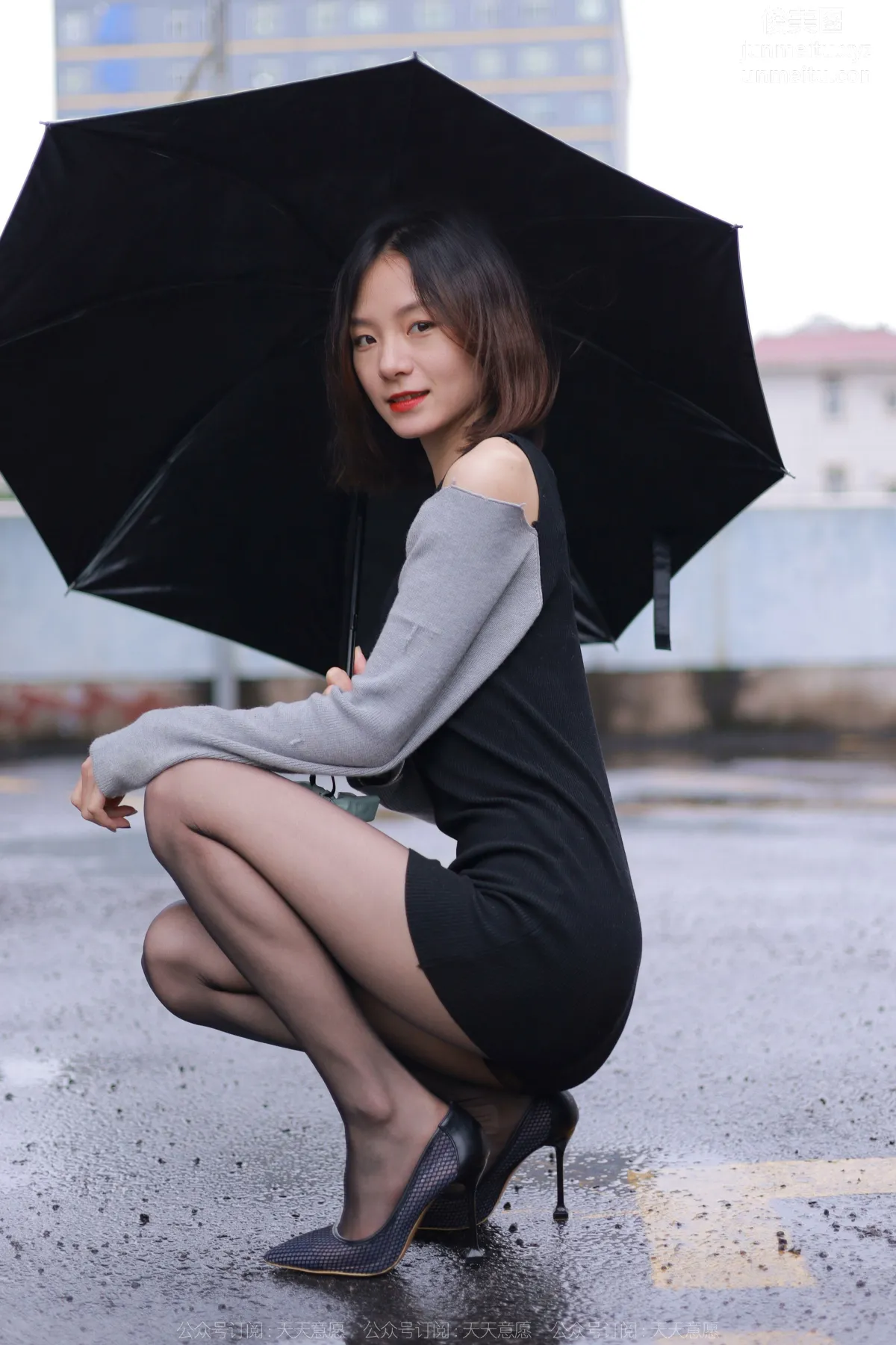 [IESS] 2022.04.06 Silk Enjoyer 1051: Xiao Liu, Black Stockings in the Rain photo 82