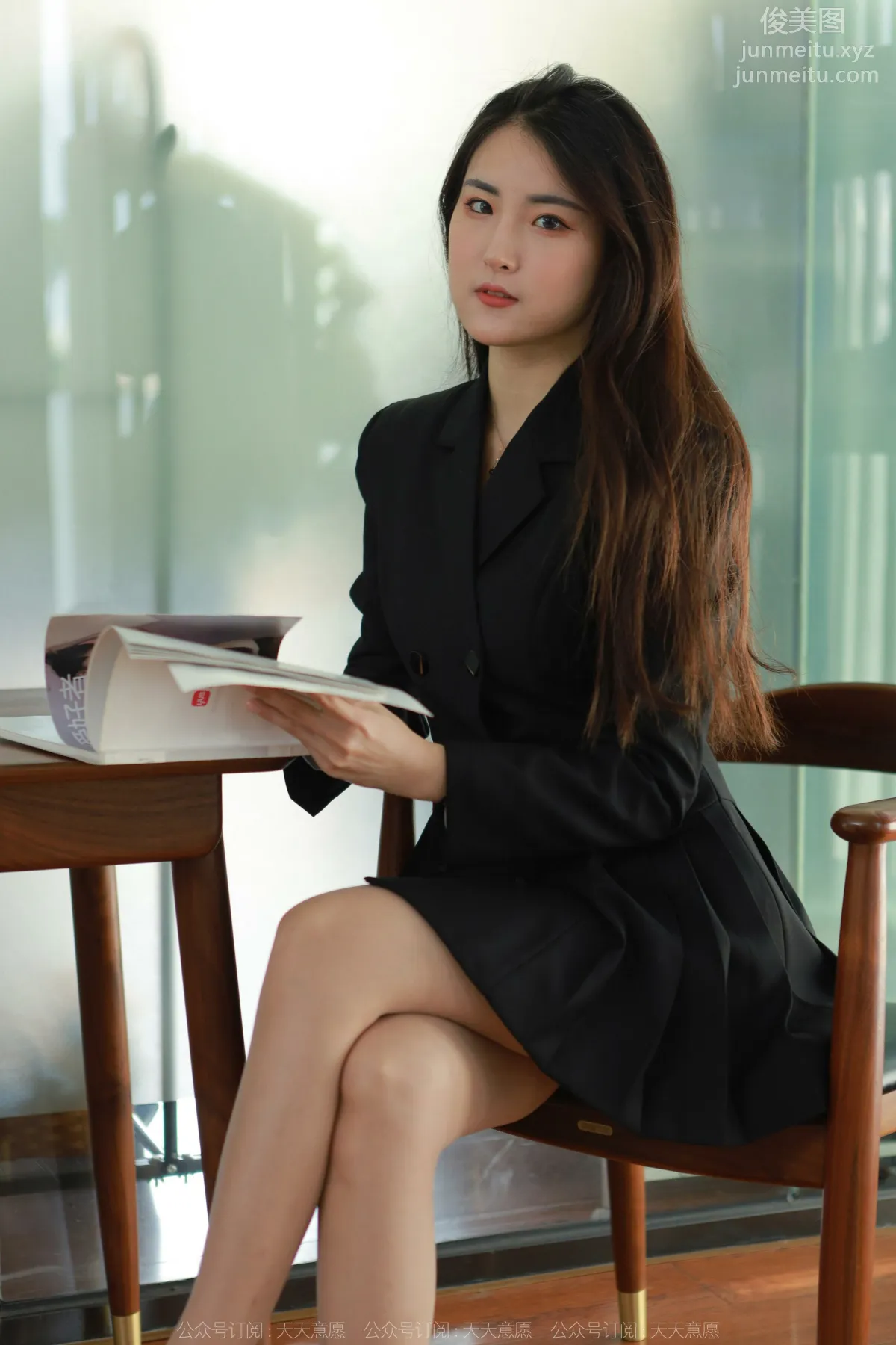 [IESS] 2022.04.20 Silk Enjoyer 1065: Xiao Bao, Black Pleated Skirt photo 6