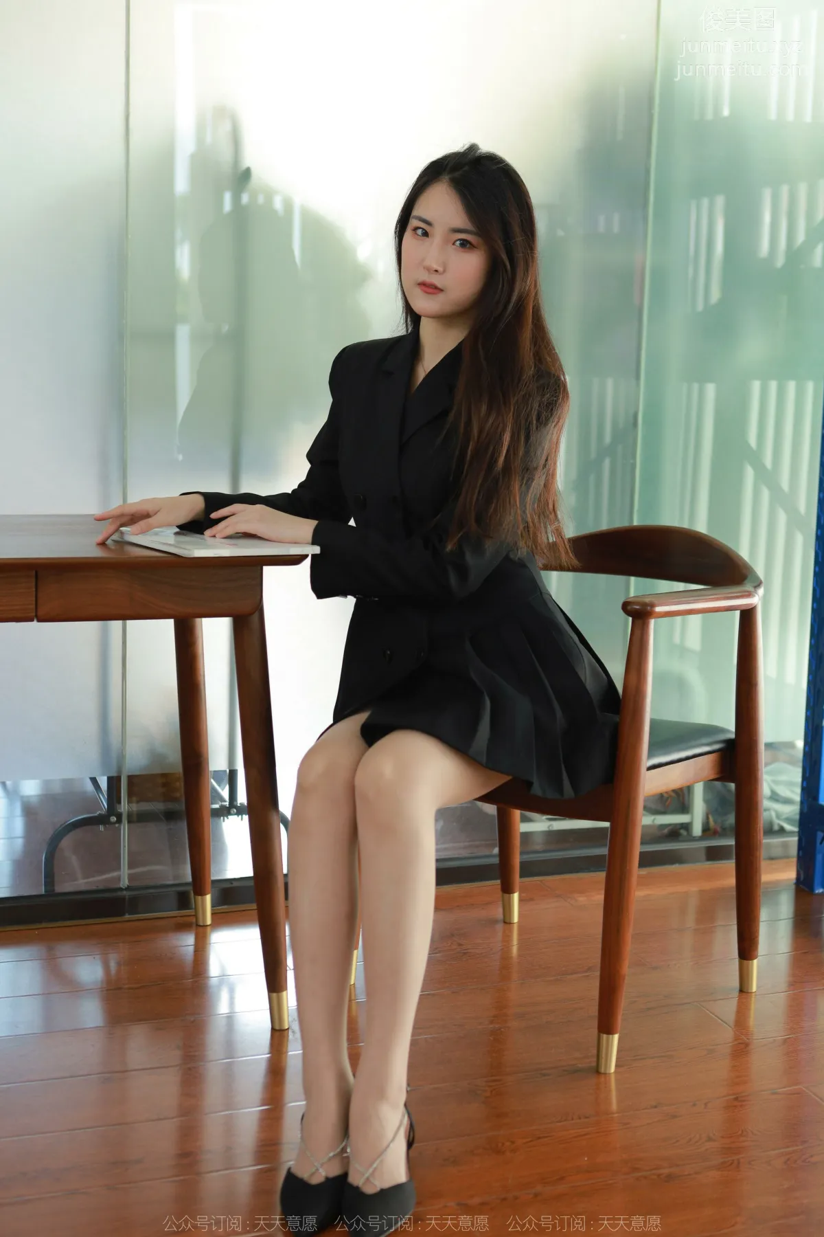 [IESS] 2022.04.20 Silk Enjoyer 1065: Xiao Bao, Black Pleated Skirt photo 7