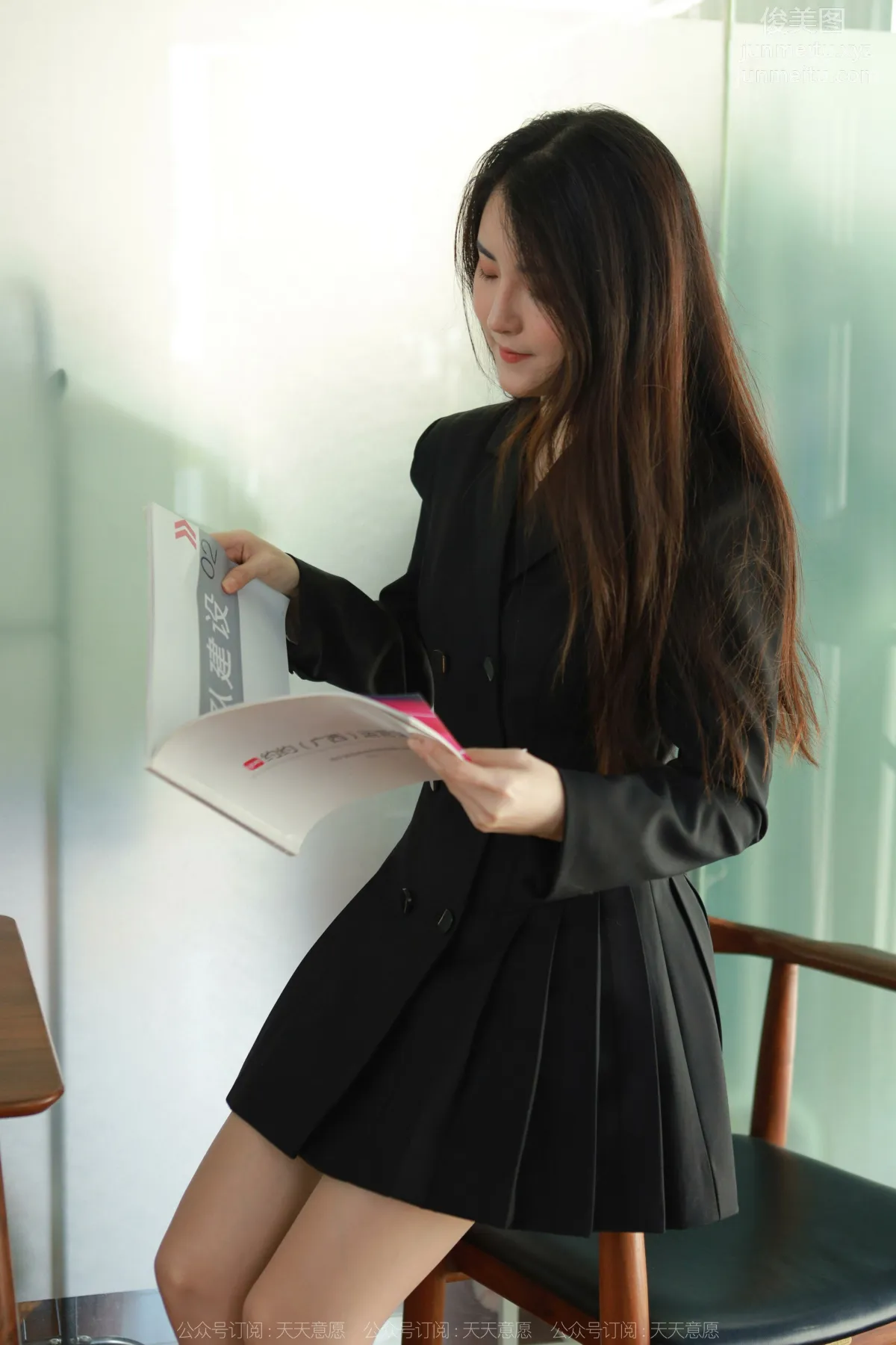 [IESS] 2022.04.20 Silk Enjoyer 1065: Xiao Bao, Black Pleated Skirt photo 16