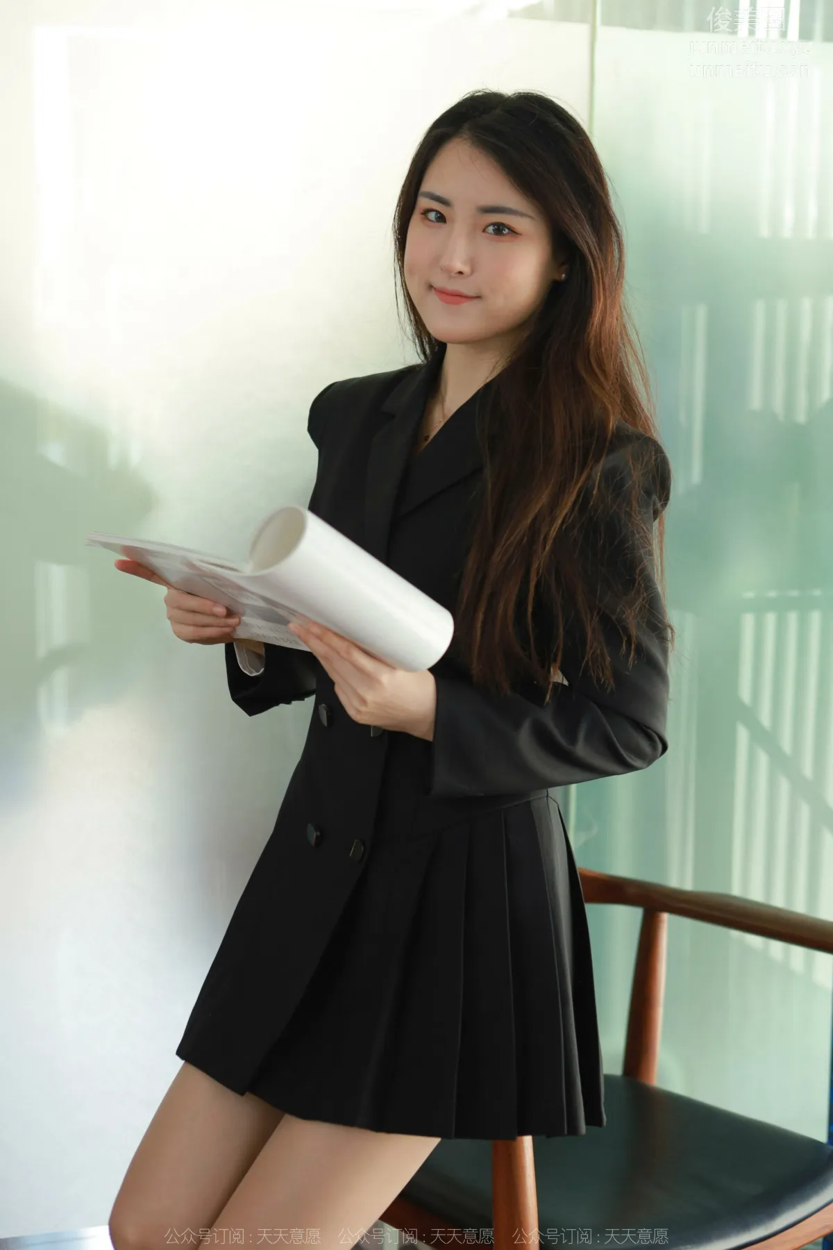 [IESS] 2022.04.20 Silk Enjoyer 1065: Xiao Bao, Black Pleated Skirt photo 17