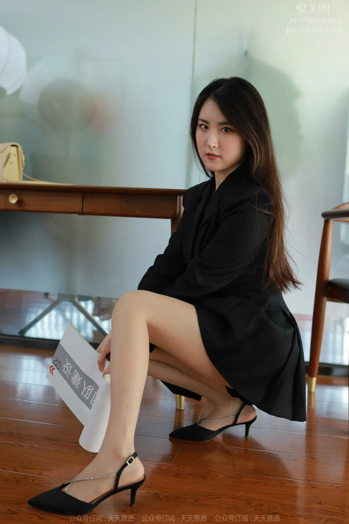 [IESS] 2022.04.20 Silk Enjoyer 1065: Xiao Bao, Black Pleated Skirt photo 22