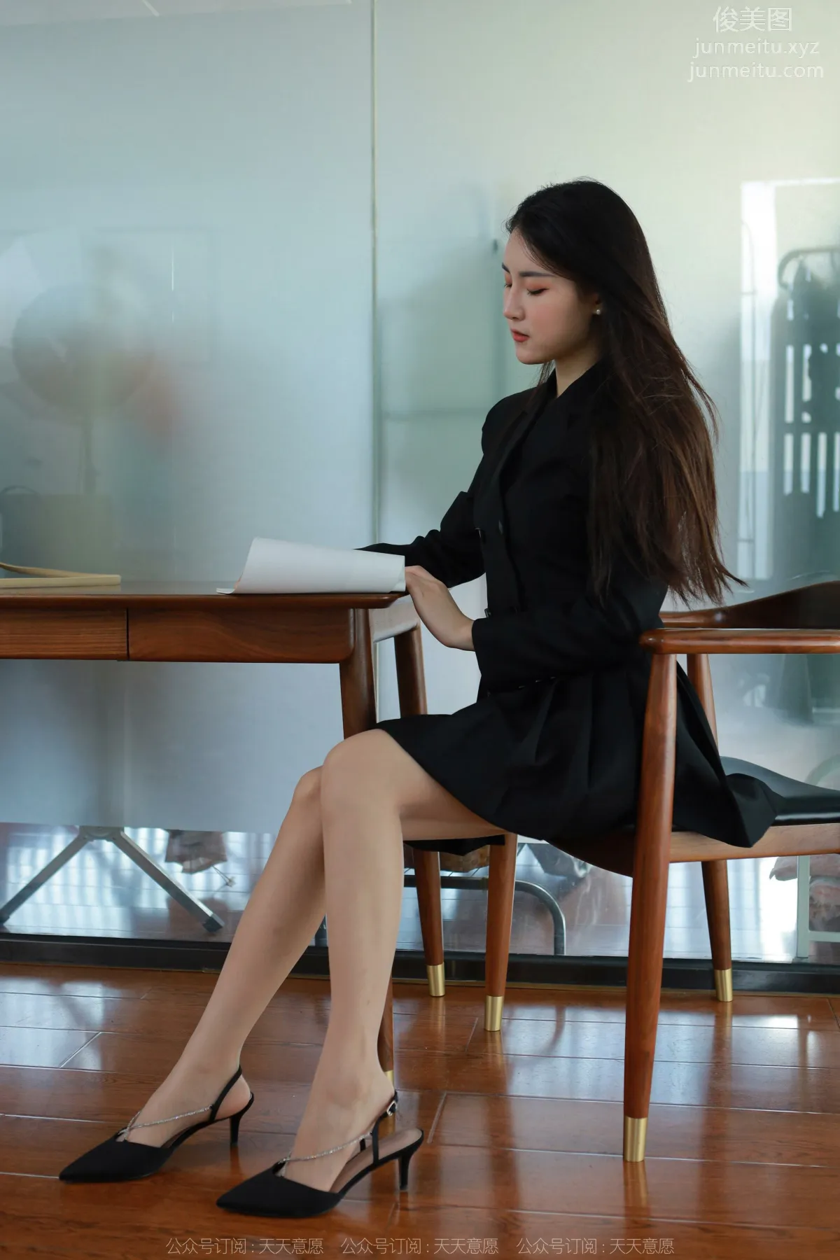 [IESS] 2022.04.20 Silk Enjoyer 1065: Xiao Bao, Black Pleated Skirt photo 36