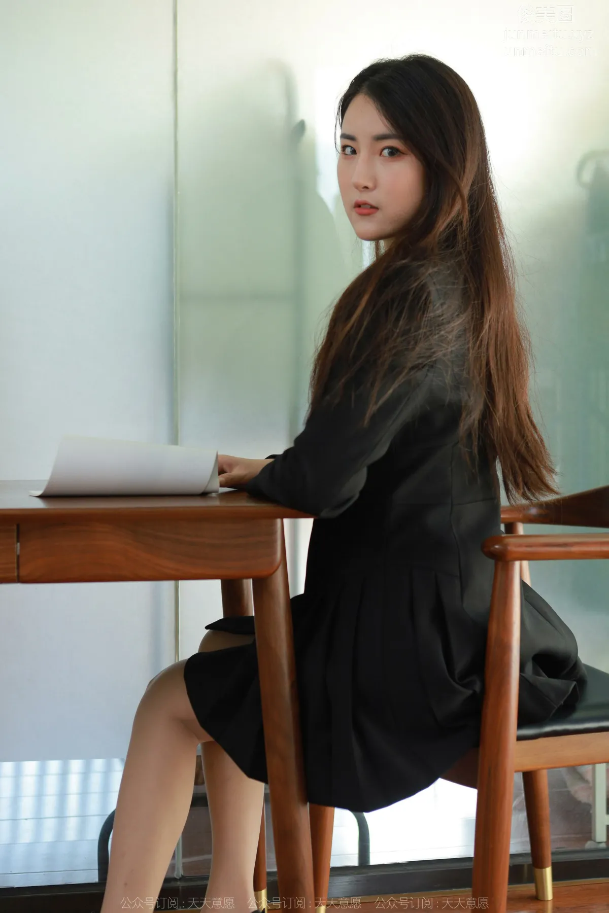 [IESS] 2022.04.20 Silk Enjoyer 1065: Xiao Bao, Black Pleated Skirt photo 41
