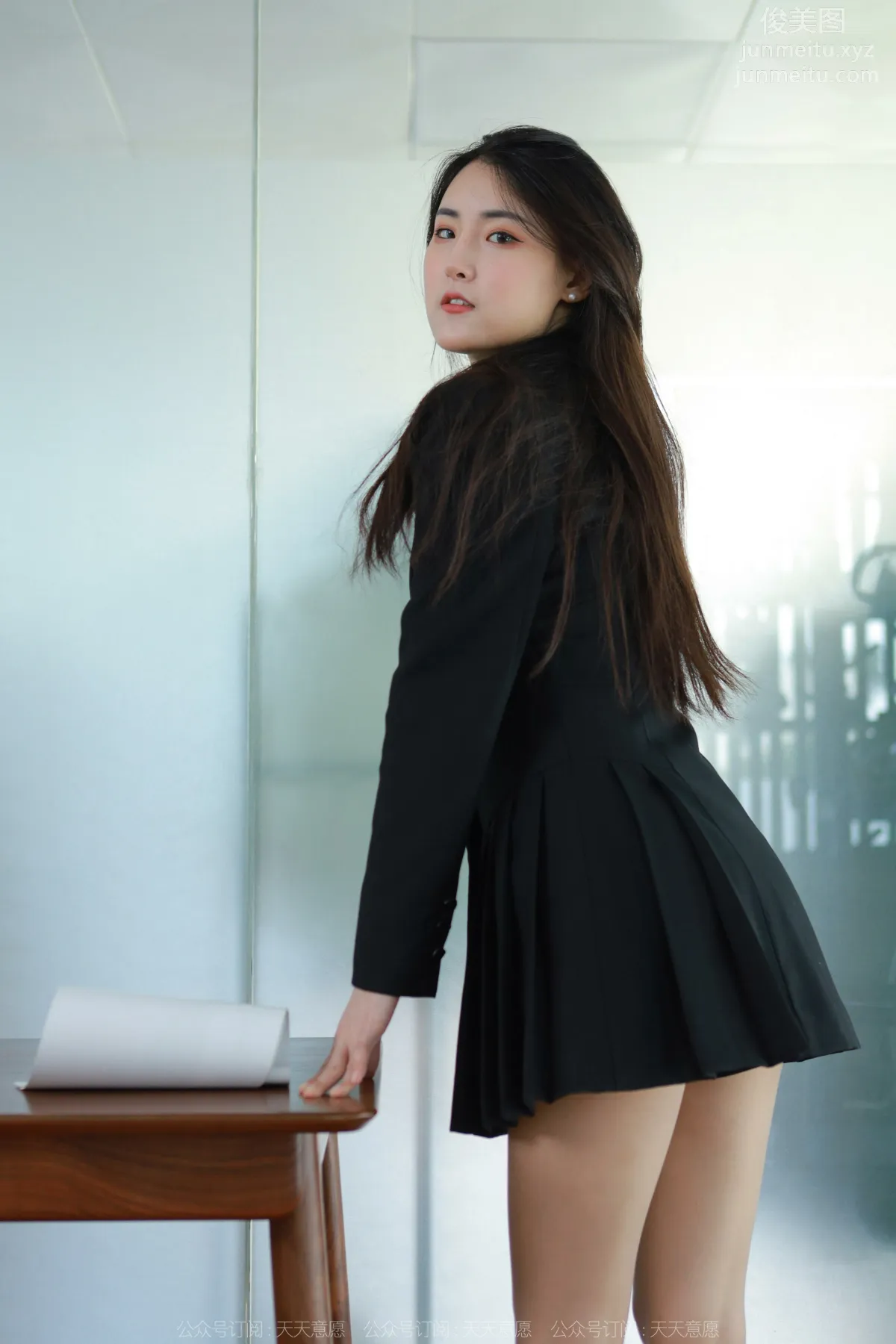 [IESS] 2022.04.20 Silk Enjoyer 1065: Xiao Bao, Black Pleated Skirt photo 62