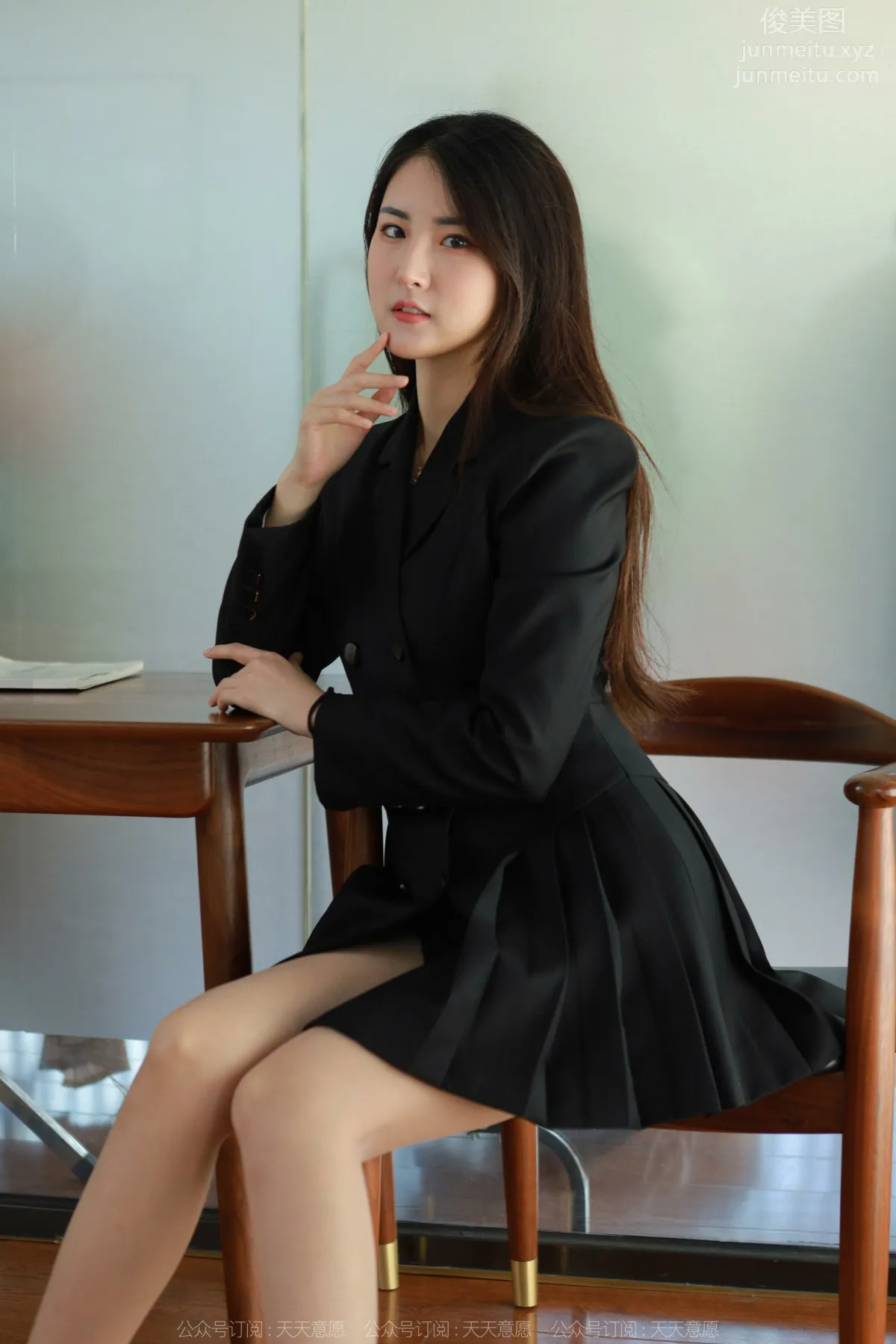 [IESS] 2022.04.20 Silk Enjoyer 1065: Xiao Bao, Black Pleated Skirt photo 78