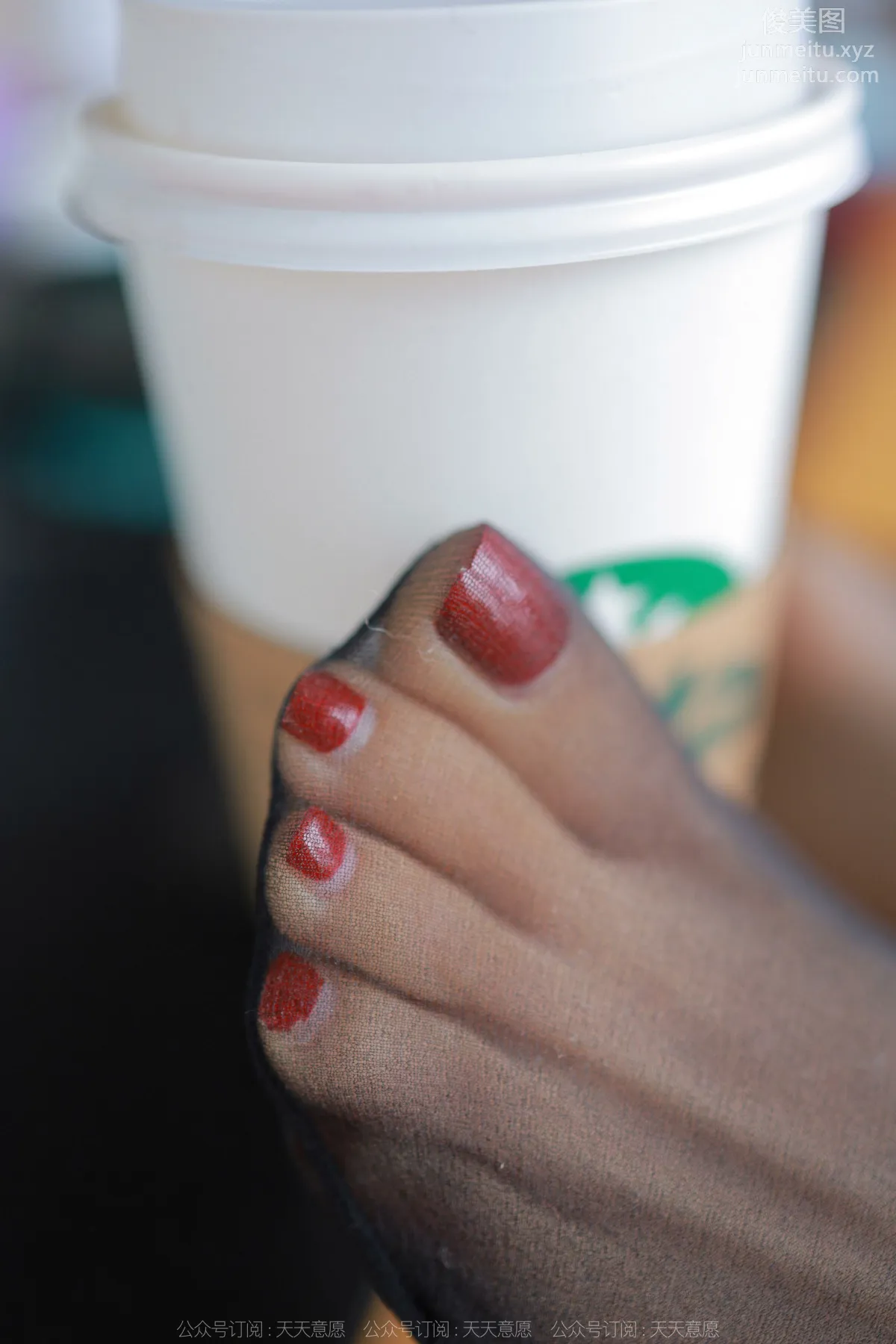 [IESS] 2022.04.23 Silk Enjoyer 1068: Mei Zi, Black Stockings and Iced Americano photo 27