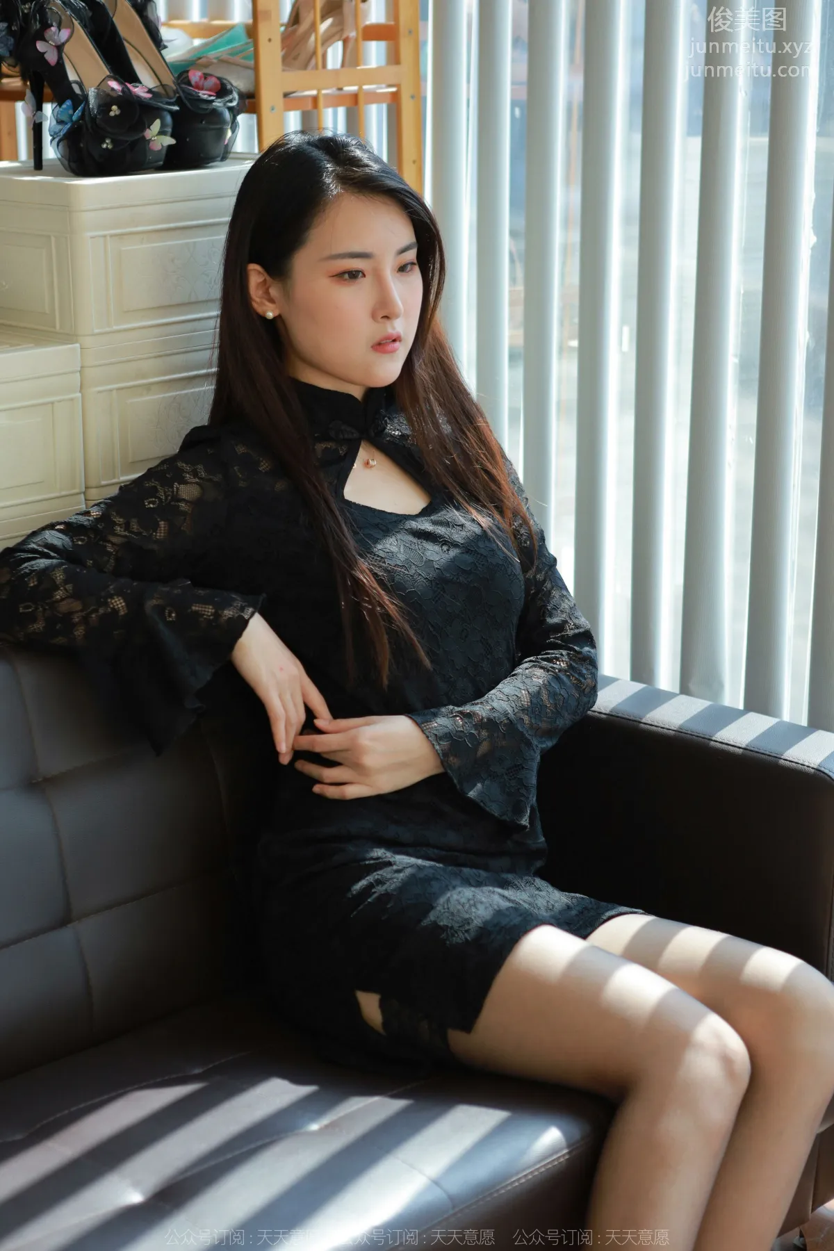 [IESS] 2022.04.28 Silk Enjoyer 1073: Xiao Bao, Half-Calf Black Stockings photo 27