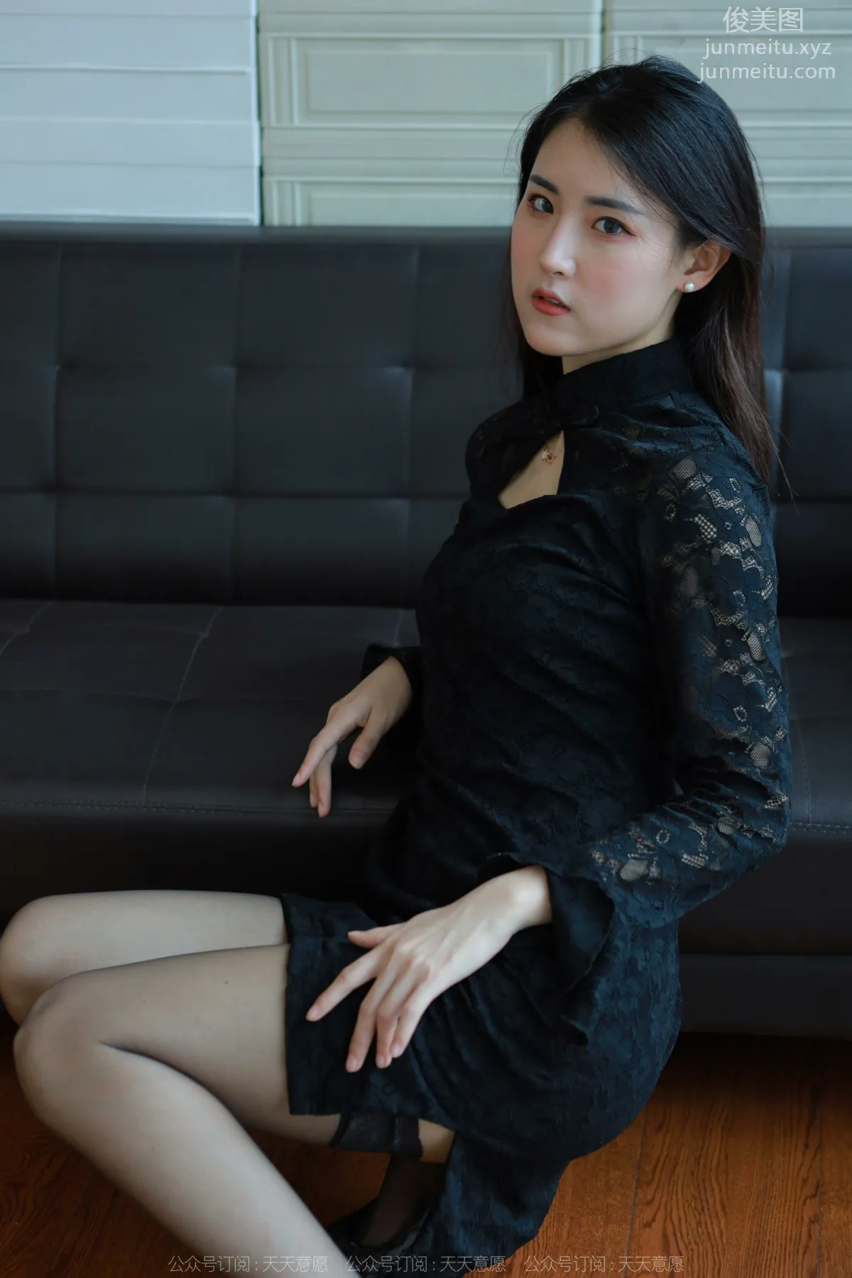 [IESS] 2022.04.28 Silk Enjoyer 1073: Xiao Bao, Half-Calf Black Stockings photo 42