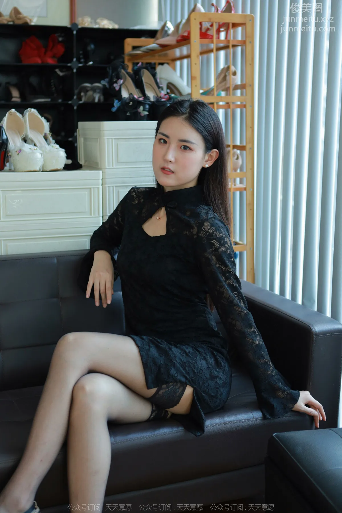 [IESS] 2022.04.28 Silk Enjoyer 1073: Xiao Bao, Half-Calf Black Stockings photo 43