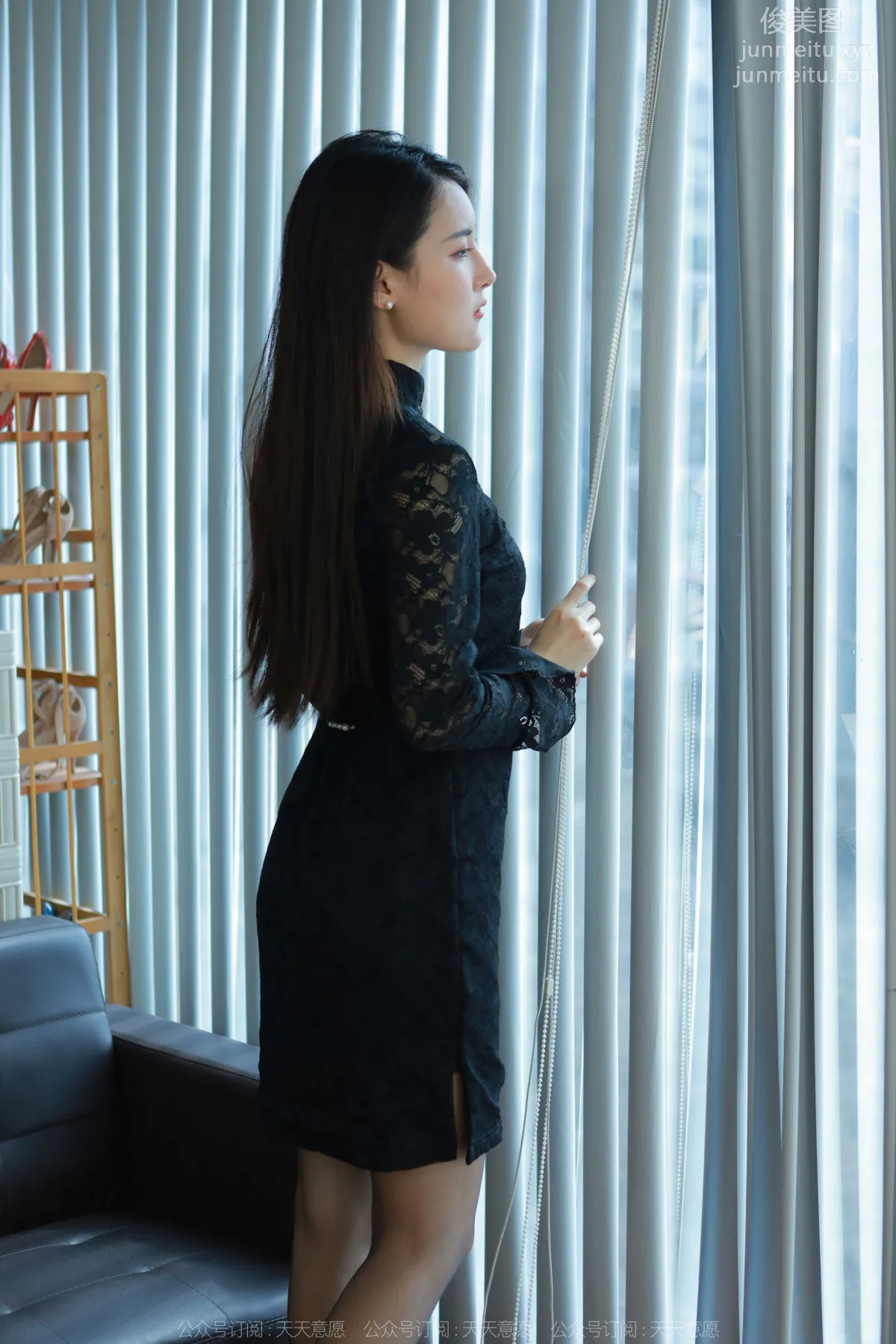 [IESS] 2022.04.28 Silk Enjoyer 1073: Xiao Bao, Half-Calf Black Stockings photo 47