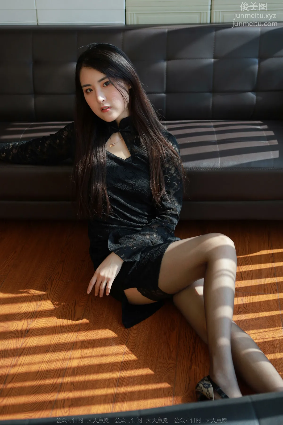 [IESS] 2022.04.28 Silk Enjoyer 1073: Xiao Bao, Half-Calf Black Stockings photo 58