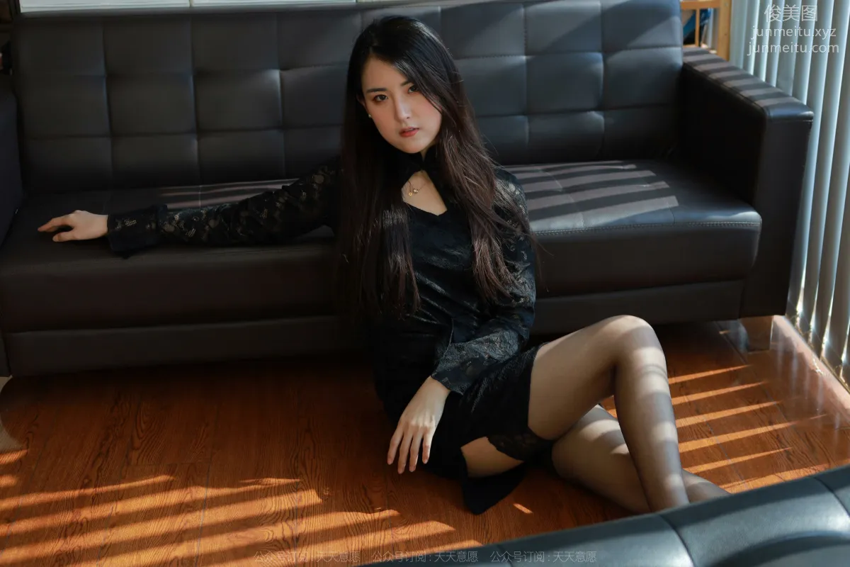 [IESS] 2022.04.28 Silk Enjoyer 1073: Xiao Bao, Half-Calf Black Stockings photo 59