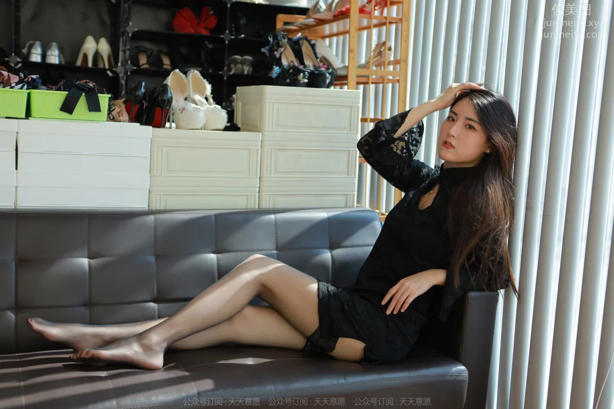 [IESS] 2022.04.28 Silk Enjoyer 1073: Xiao Bao, Half-Calf Black Stockings photo 67