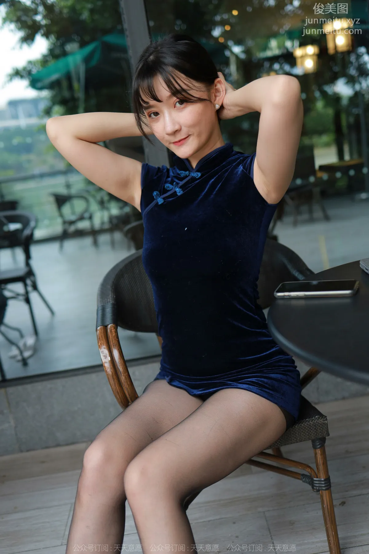 [IESS] 2022.05.04 Silk Enjoyer 1078: IESS Qiuqiu, High-Cut Qipao and Black Stockings photo 18