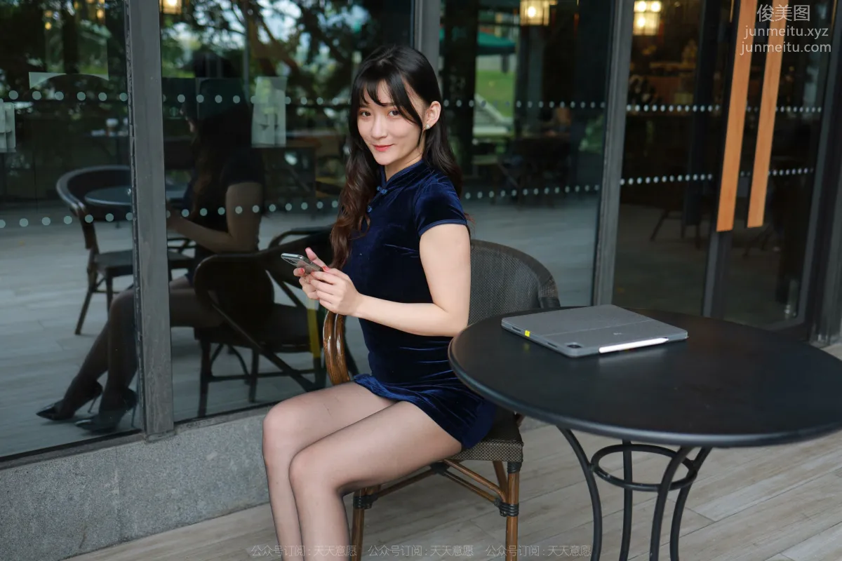 [IESS] 2022.05.04 Silk Enjoyer 1078: IESS Qiuqiu, High-Cut Qipao and Black Stockings photo 32