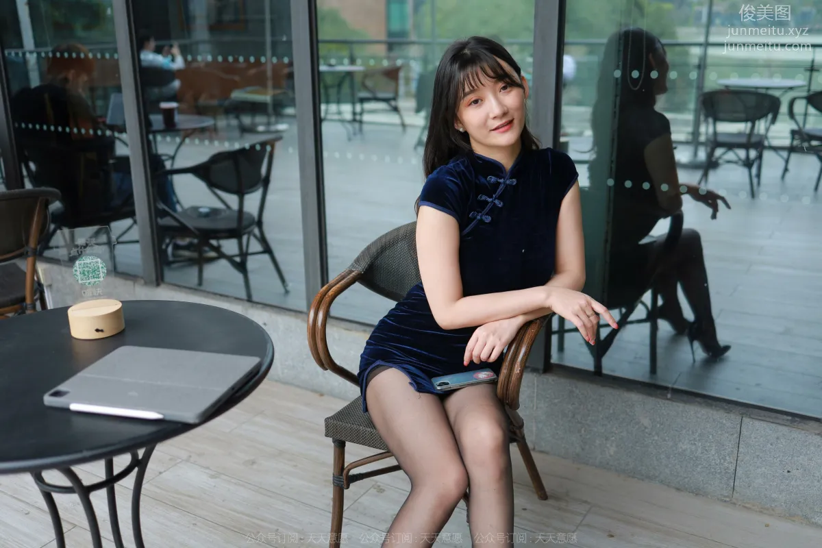 [IESS] 2022.05.04 Silk Enjoyer 1078: IESS Qiuqiu, High-Cut Qipao and Black Stockings photo 33
